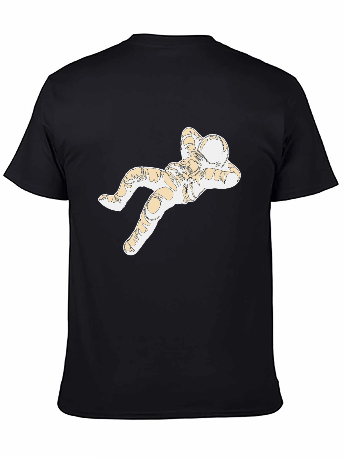 Relaxed Astronaut Graphic Tee - Black