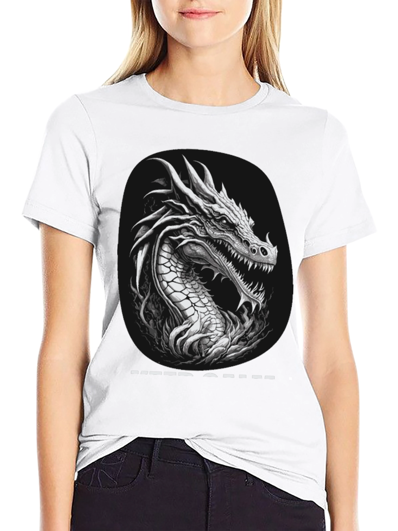 Dragon Graphic T-Shirt - Keep Calm Design