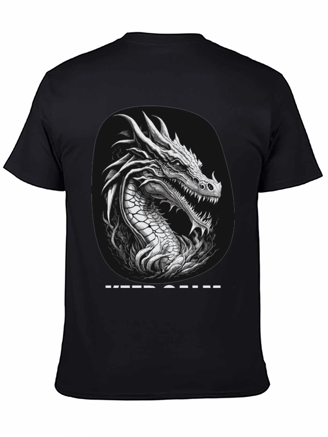 Dragon Graphic T-Shirt - Keep Calm Design