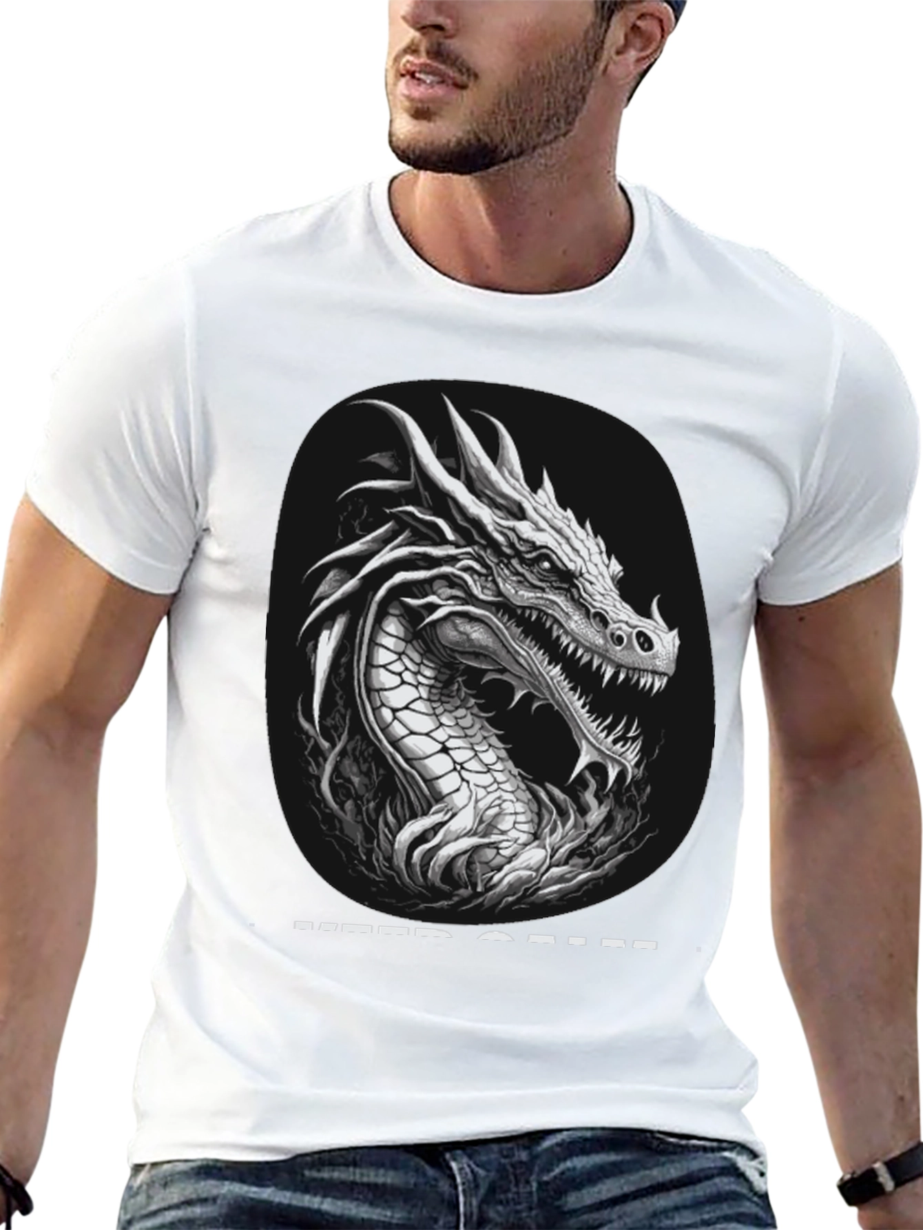Dragon Graphic T-Shirt - Keep Calm Design