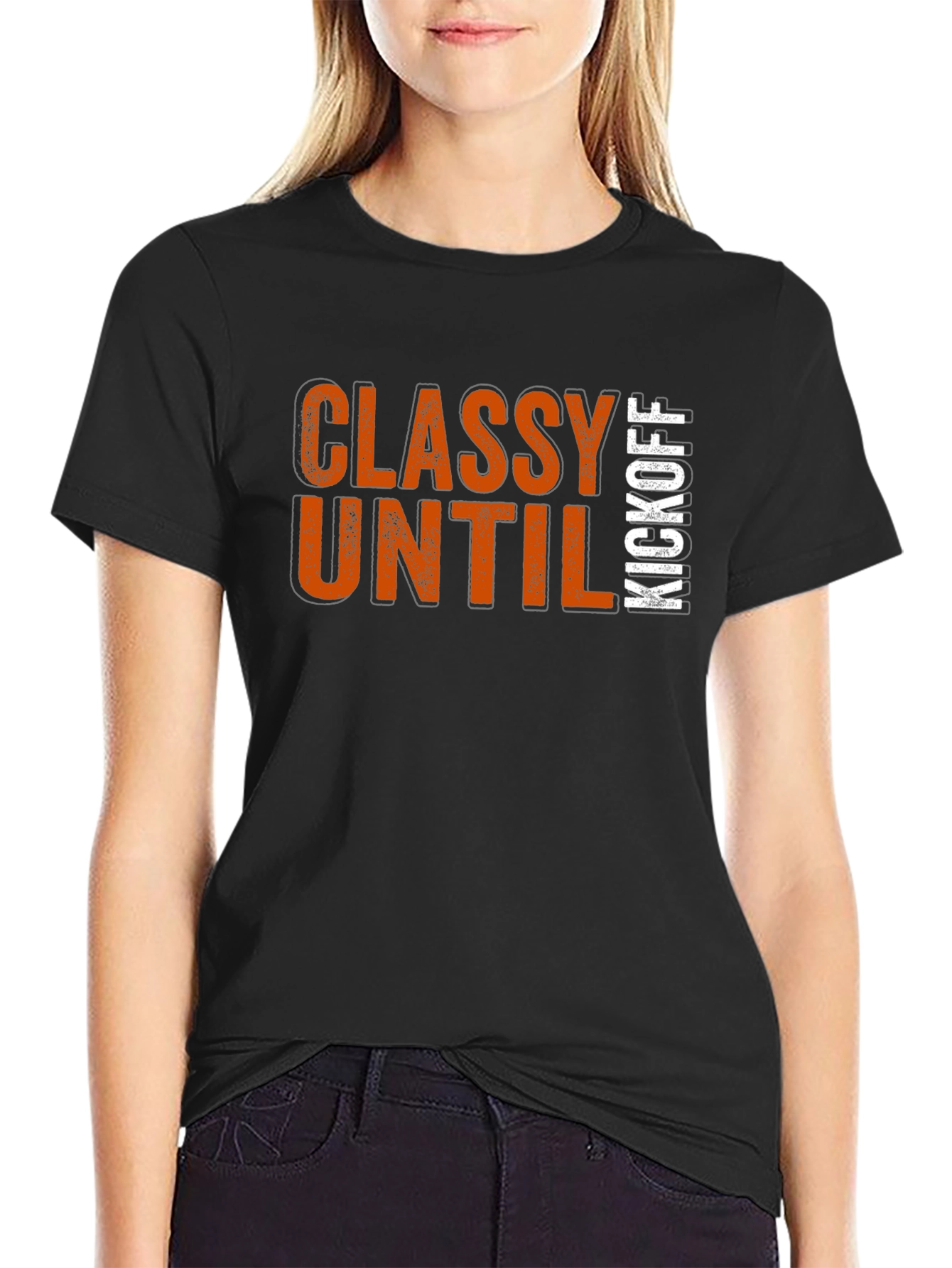 Classy Until Kickoff T-Shirt - Game Day Apparel