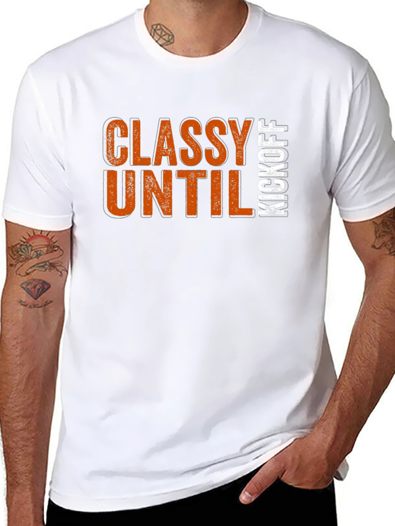 Classy Until Kickoff T-Shirt - Game Day Apparel