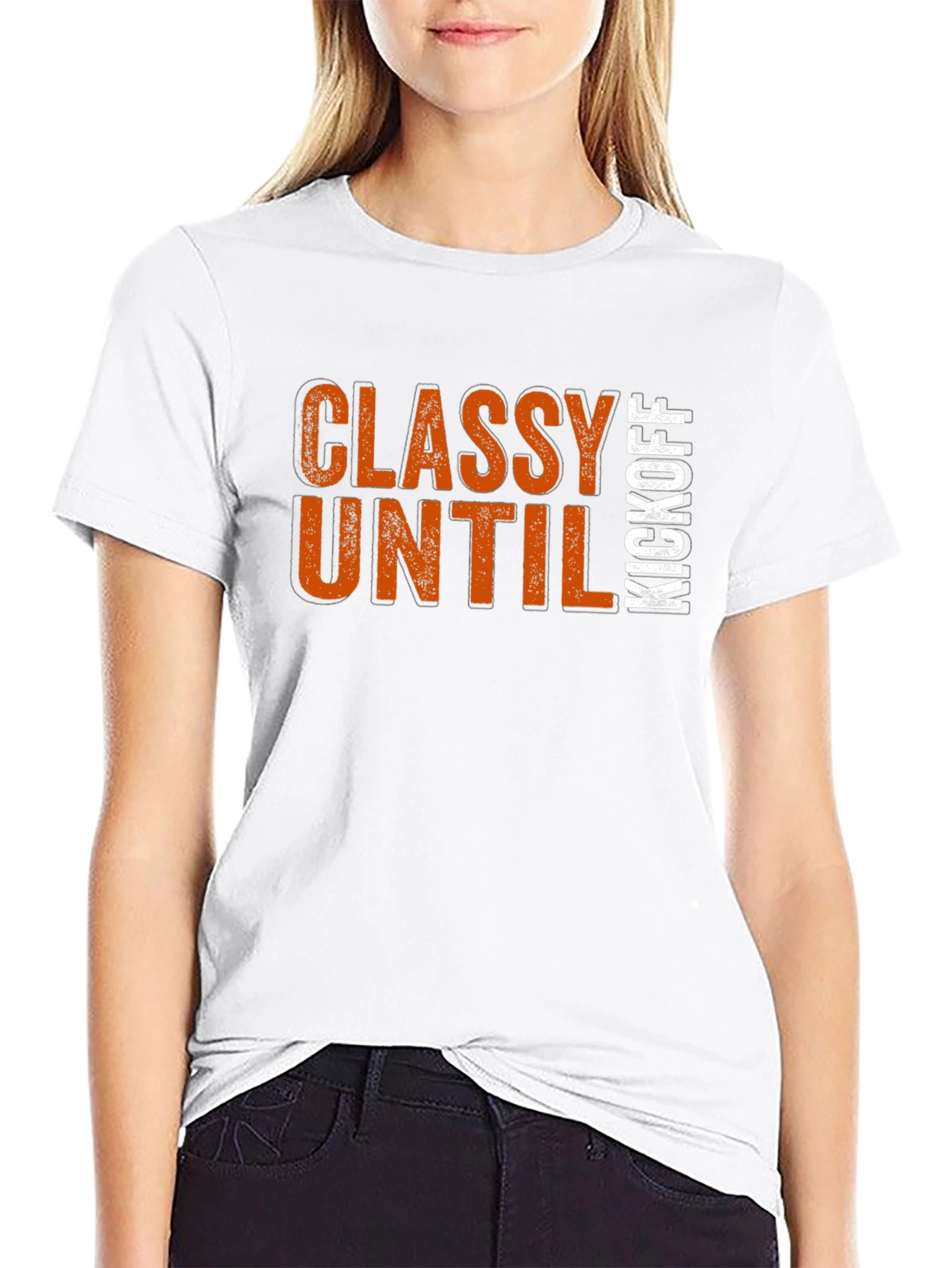 Classy Until Kickoff T-Shirt - Game Day Apparel