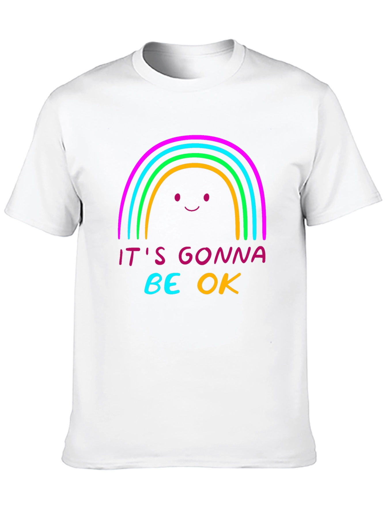 Rainbow Its Gonna Be OK Graphic T-Shirt