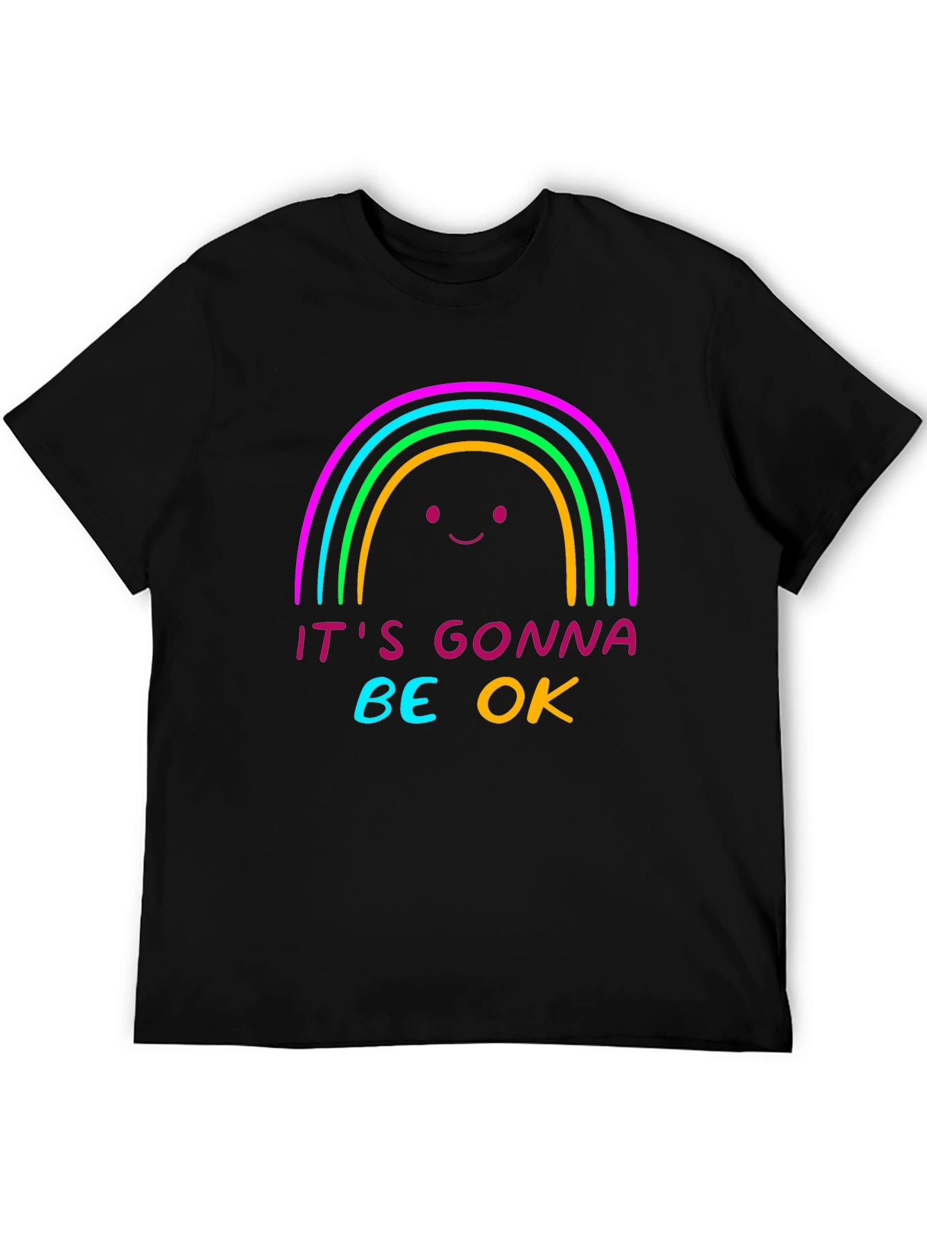 Rainbow Its Gonna Be OK Graphic T-Shirt