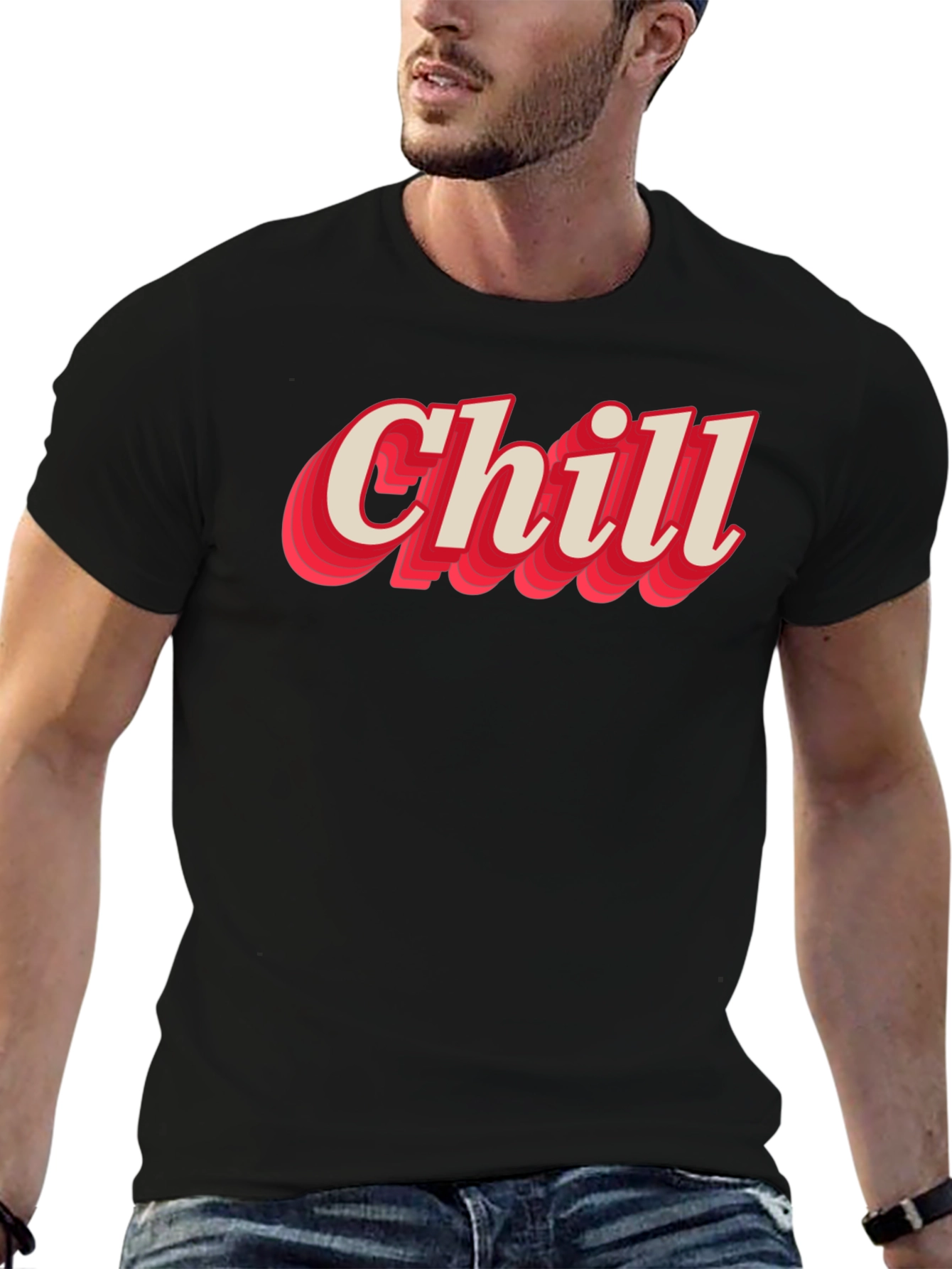 Chill Retro Graphic Tee - Relaxed Style