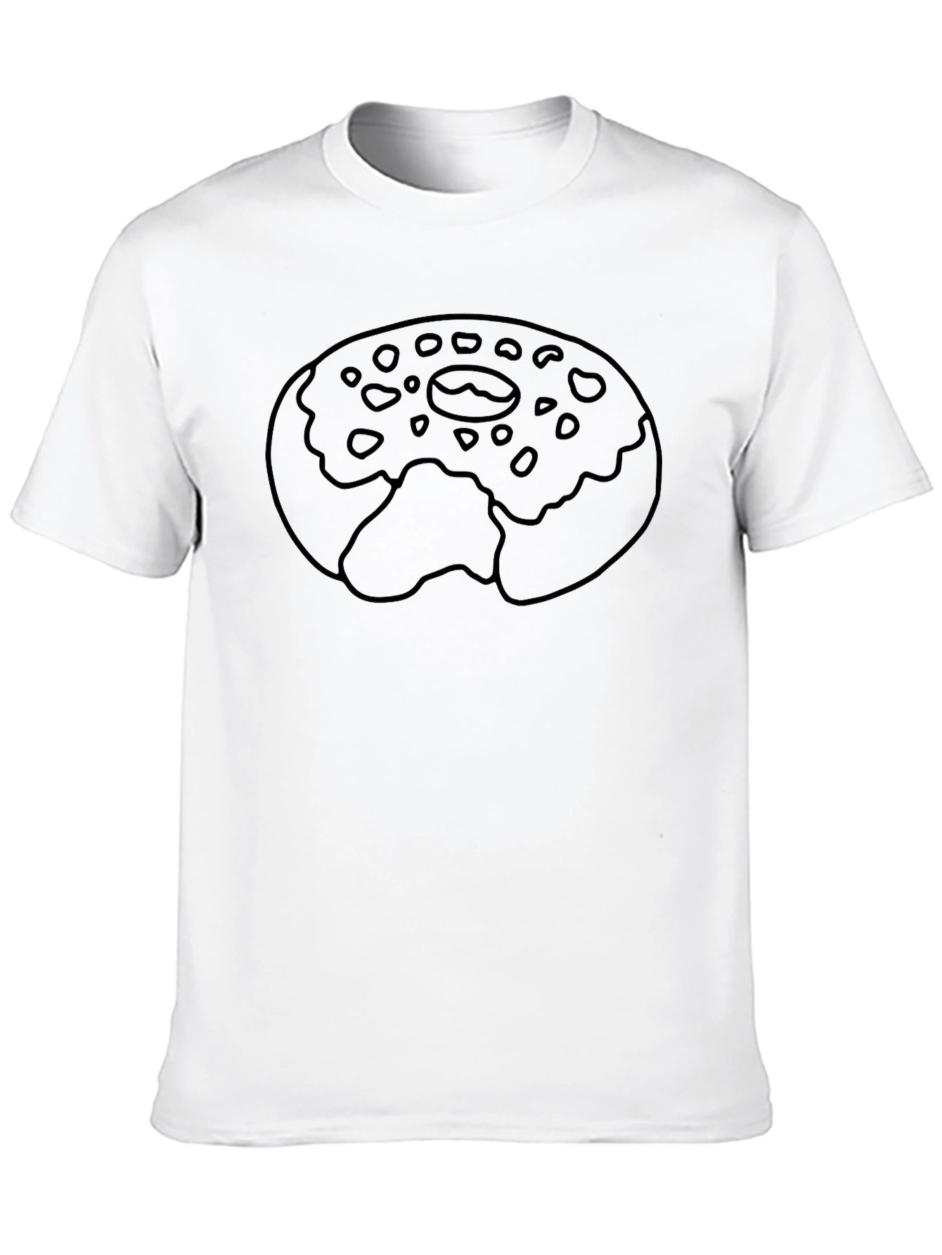 Donut Graphic T-Shirt - Bite Out Design