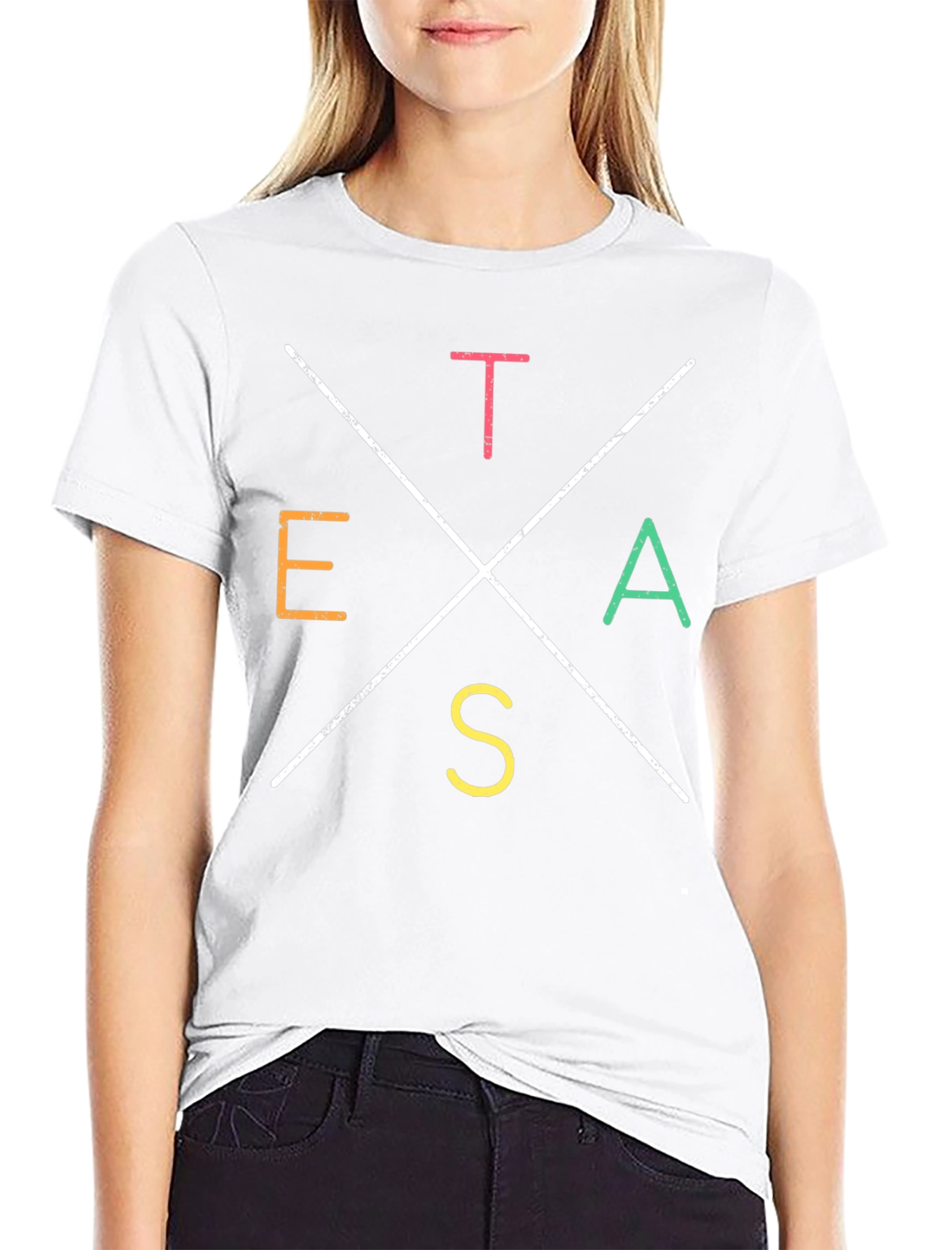 Texas Graphic Tee - Black Cotton Blend T-Shirt