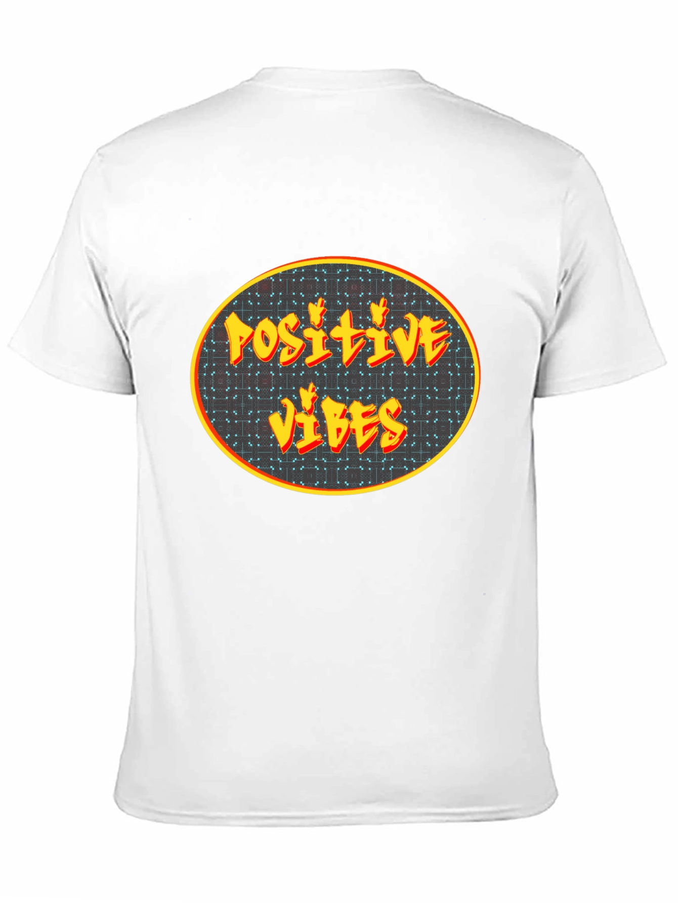 Positive Vibes Graphic Tee - Black Cotton Blend