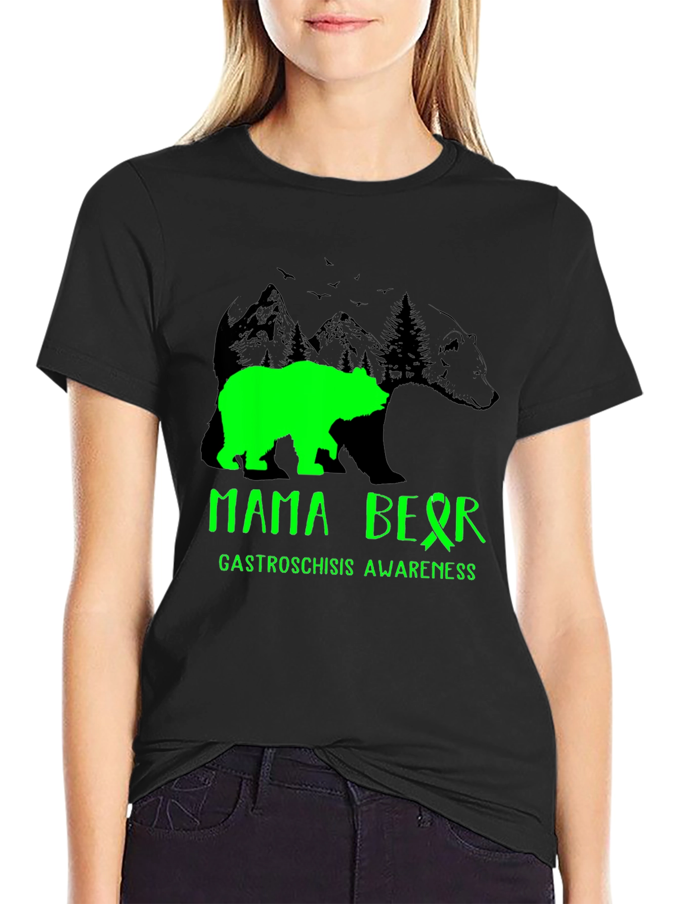 Mama Bear Gastroschisis Awareness T-Shirt