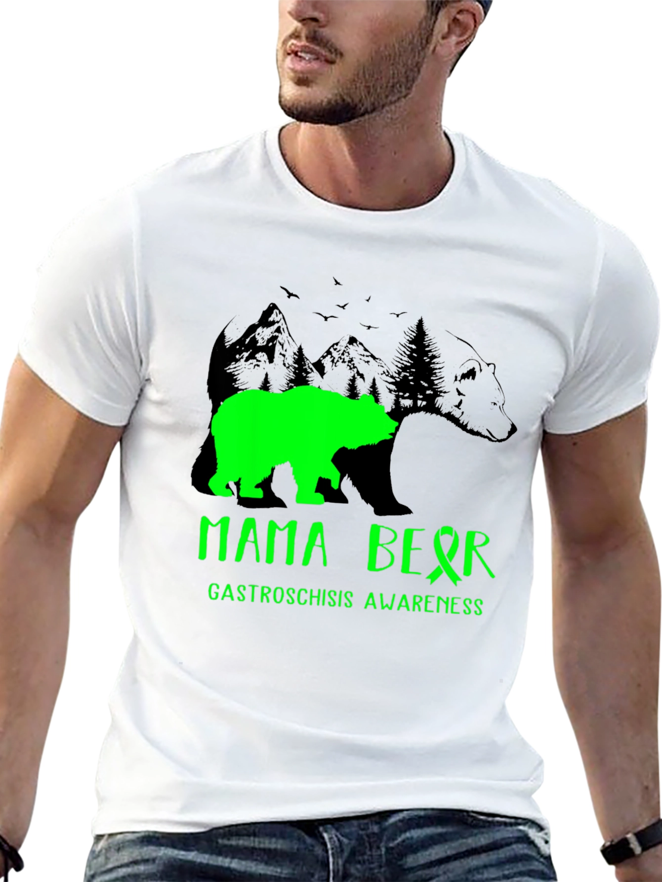 Mama Bear Gastroschisis Awareness T-Shirt
