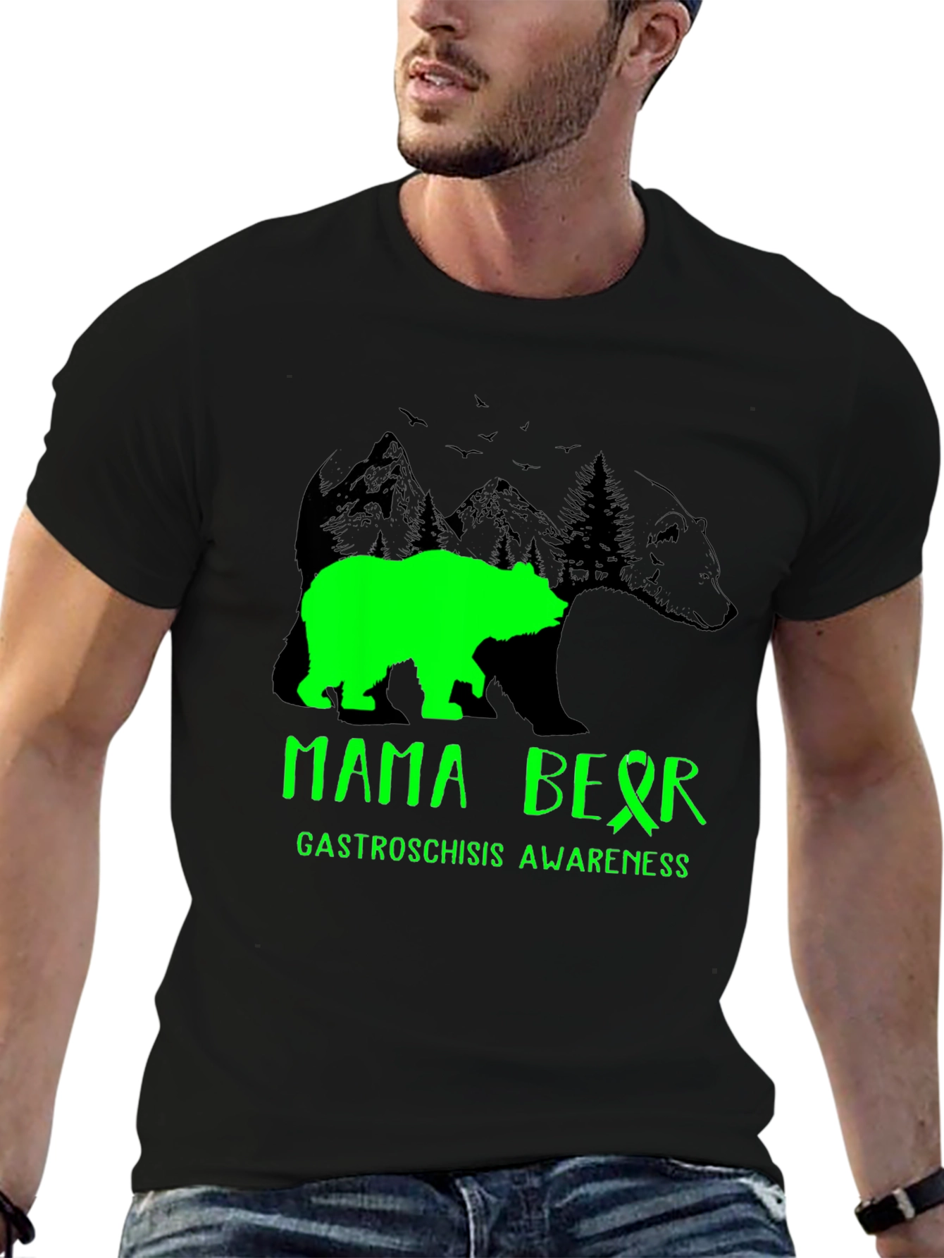 Mama Bear Gastroschisis Awareness T-Shirt