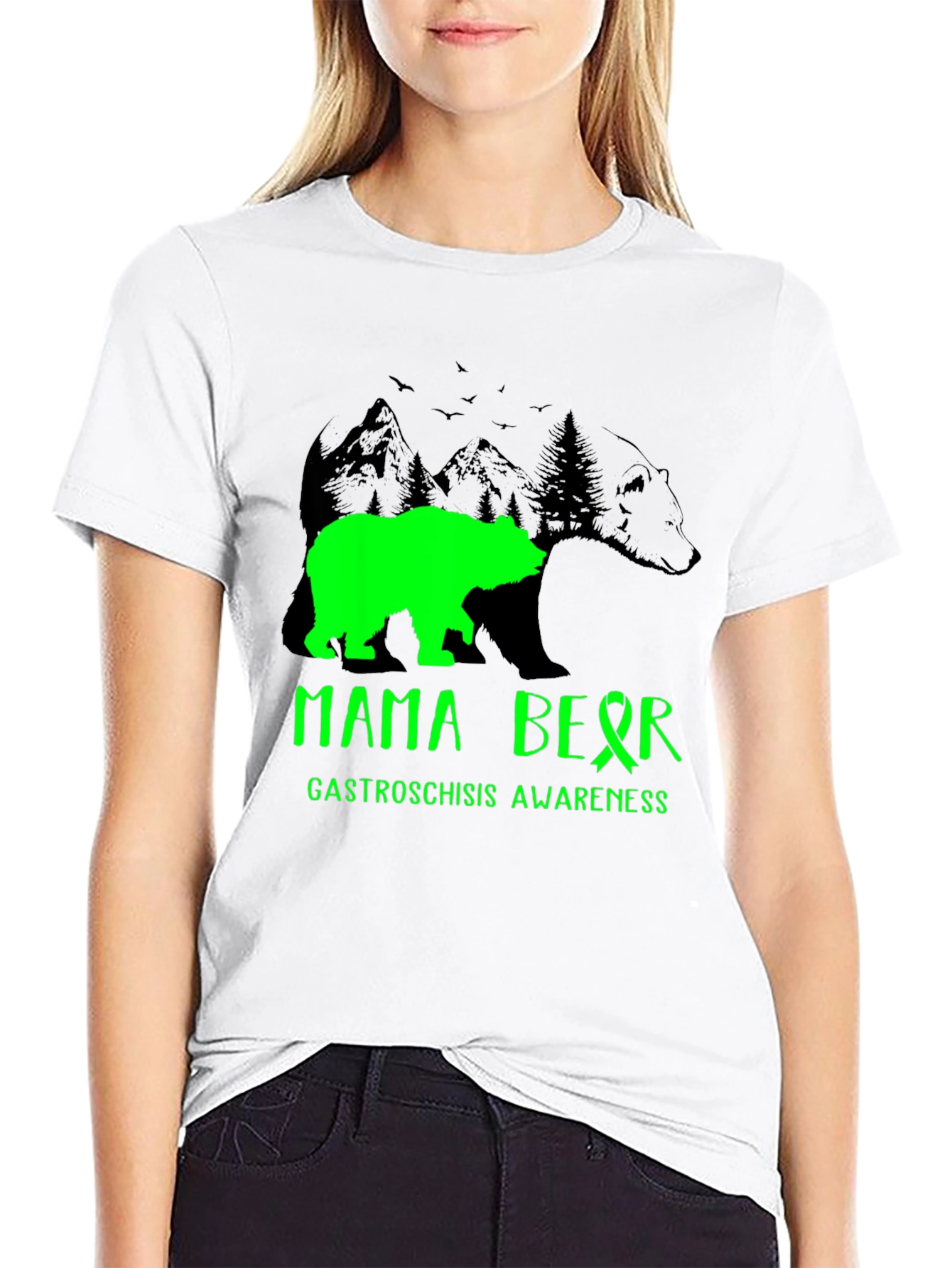 Mama Bear Gastroschisis Awareness T-Shirt