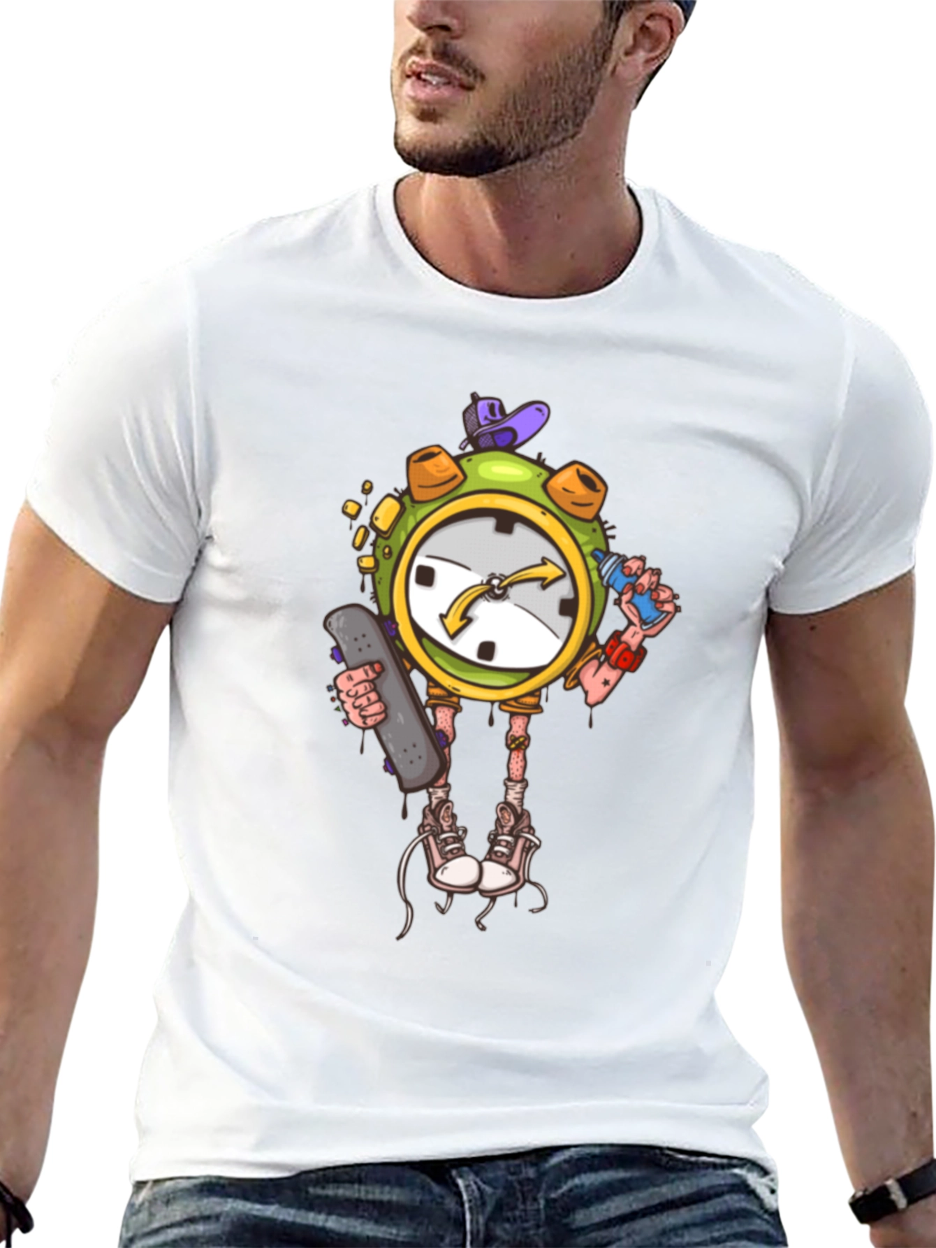 Cool Clock Skater T-Shirt