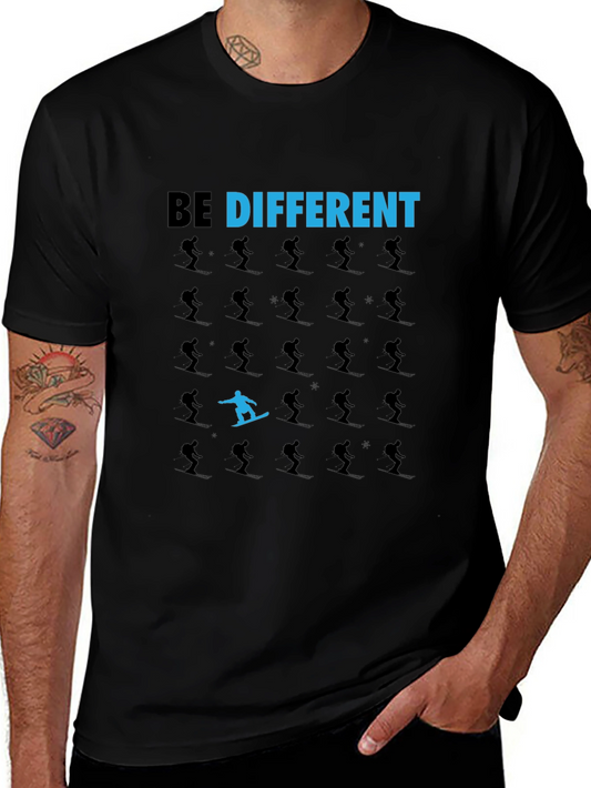 Be Different T-Shirt: Snowboarder Design