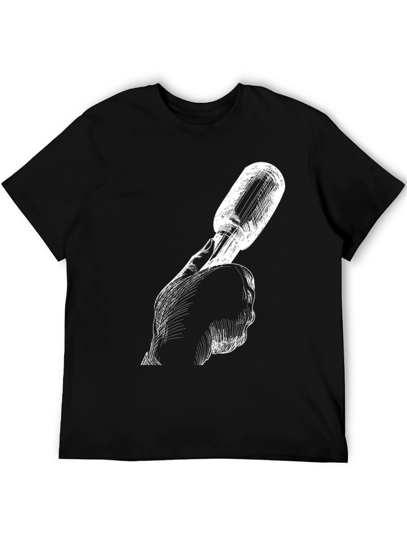 Screwdriver Graphic Tee - Hand Drawn Style