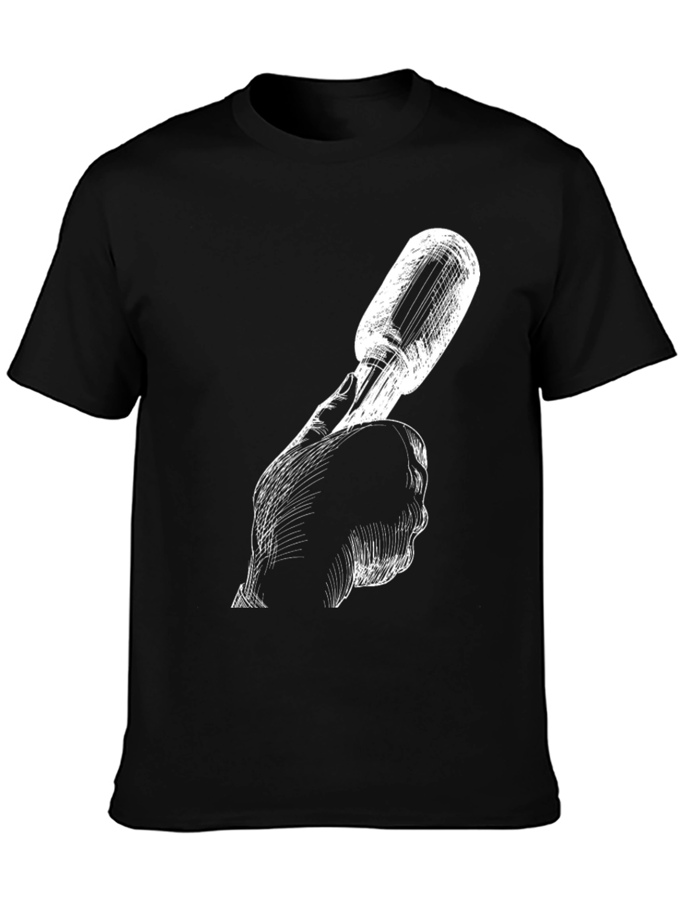 Screwdriver Graphic Tee - Hand Drawn Style