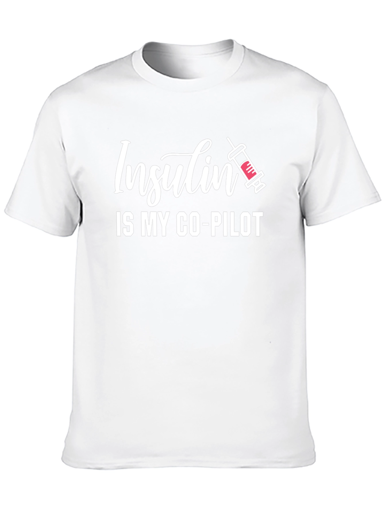 Insulin is My Co-Pilot T-Shirt - Diabetes Awareness Tee