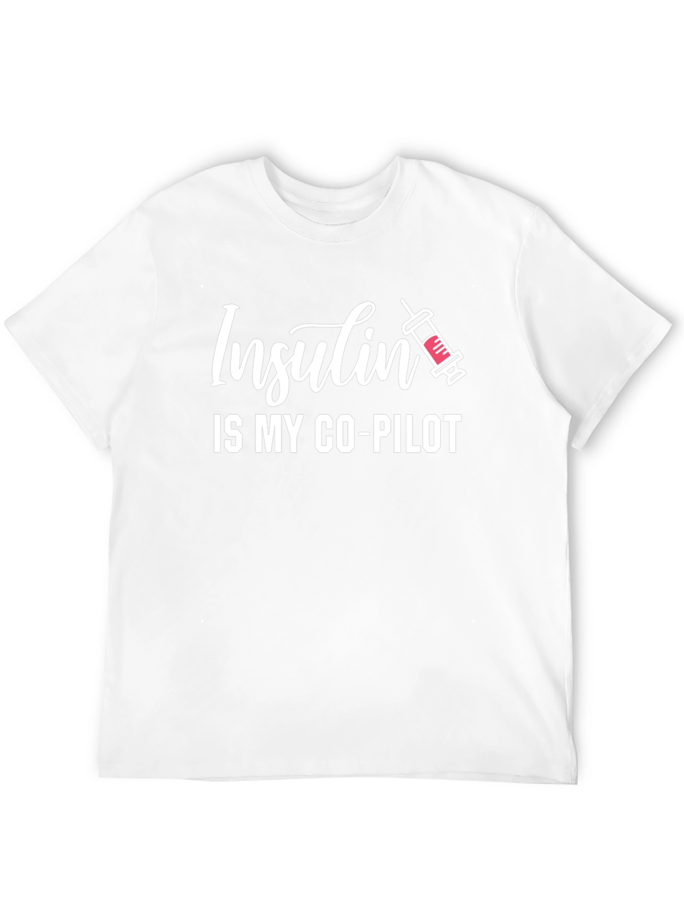 Insulin is My Co-Pilot T-Shirt - Diabetes Awareness Tee