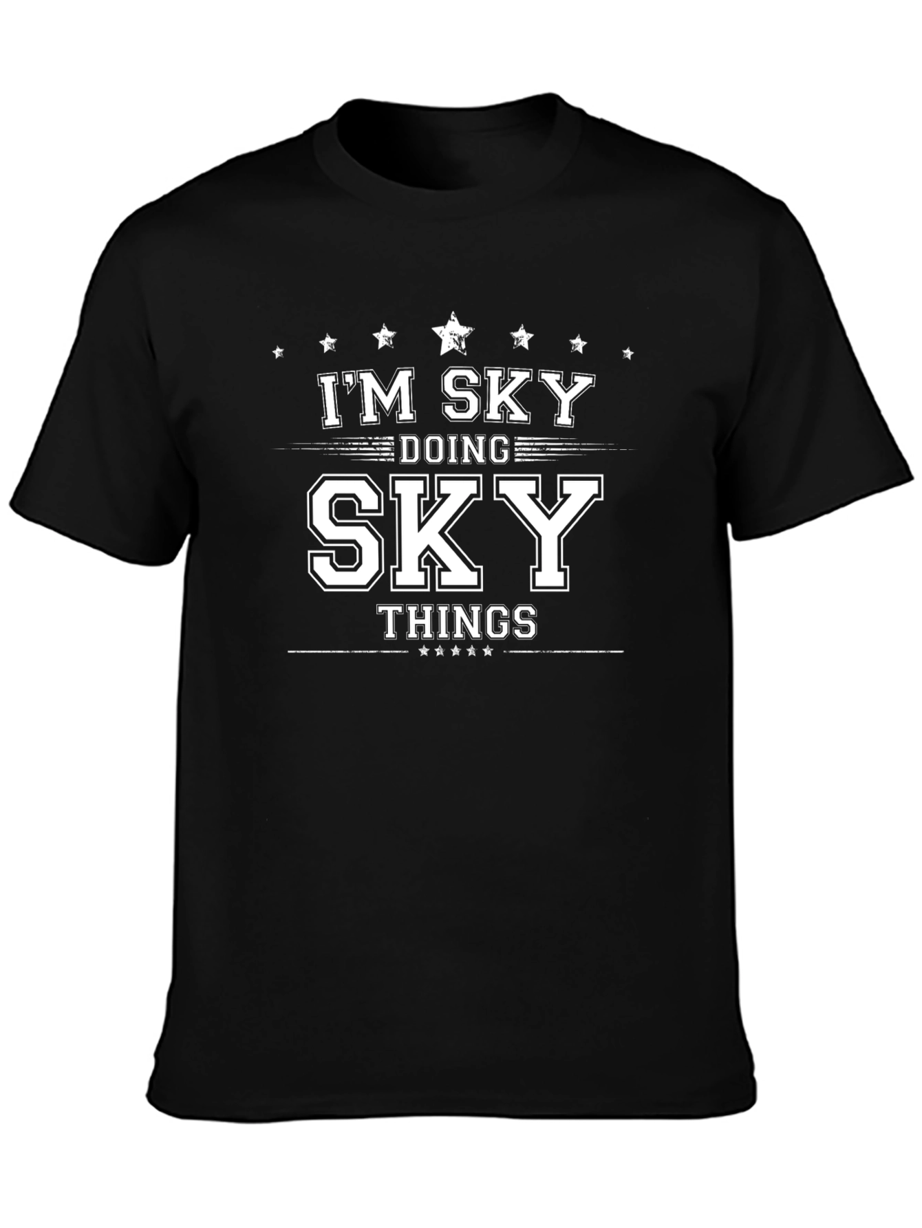 Im Sky Doing Sky Things Graphic Tee - Black
