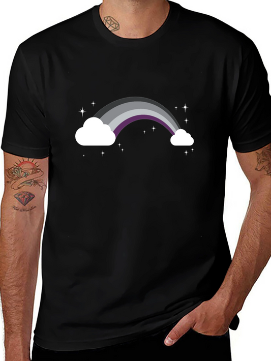 Asexual Pride Rainbow Cloud T-Shirt