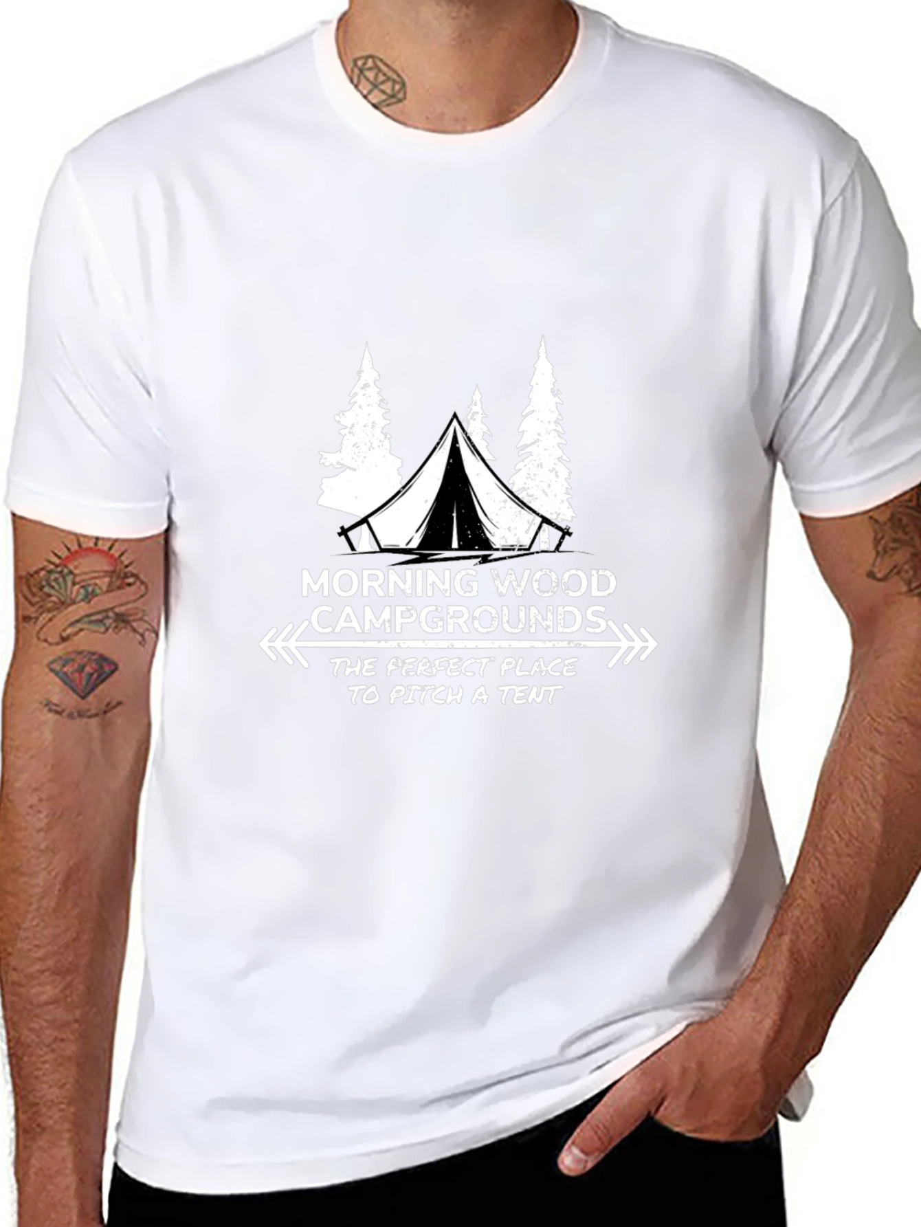 Morning Wood Campground Graphic Tee