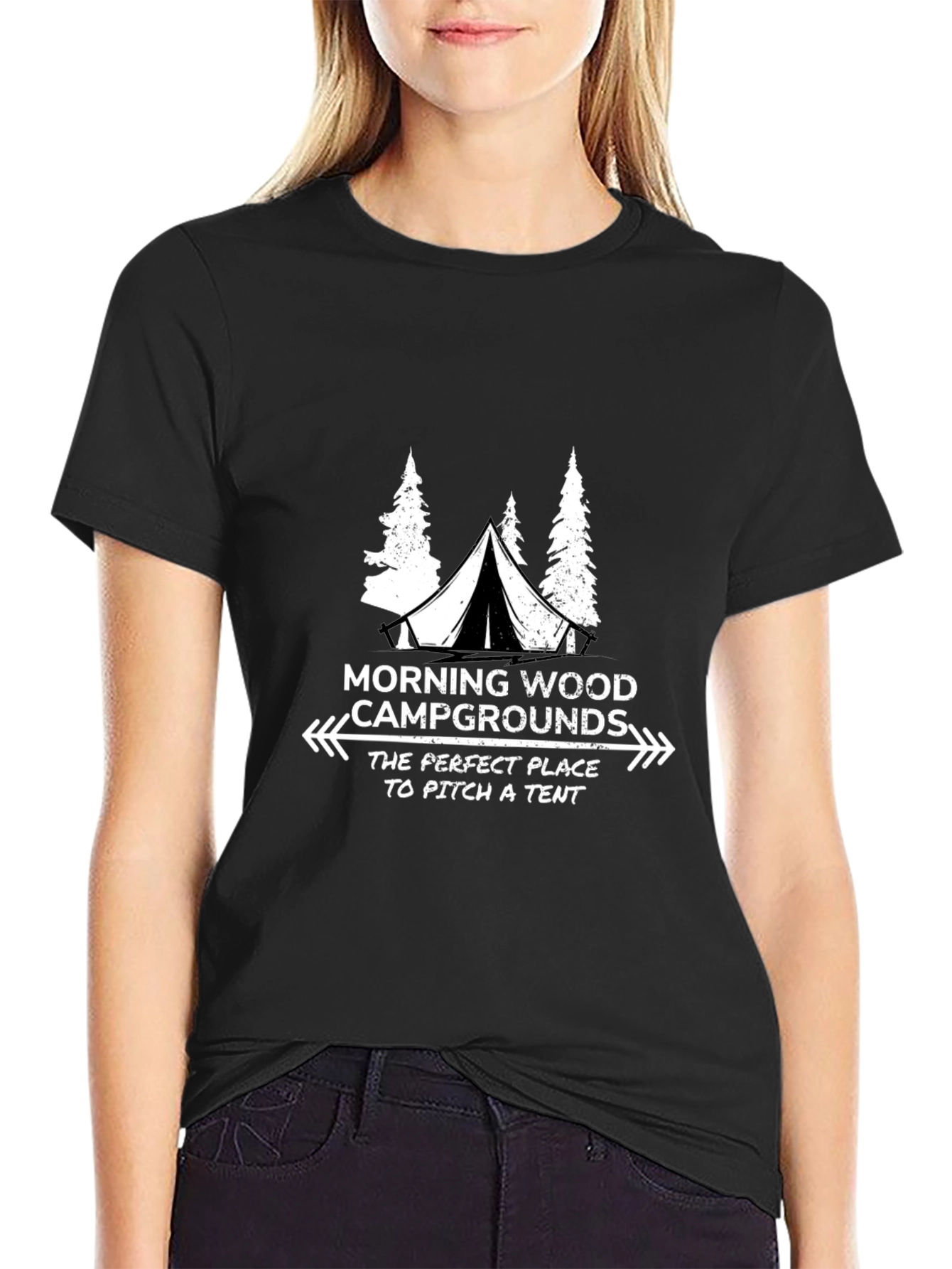 Morning Wood Campground Graphic Tee