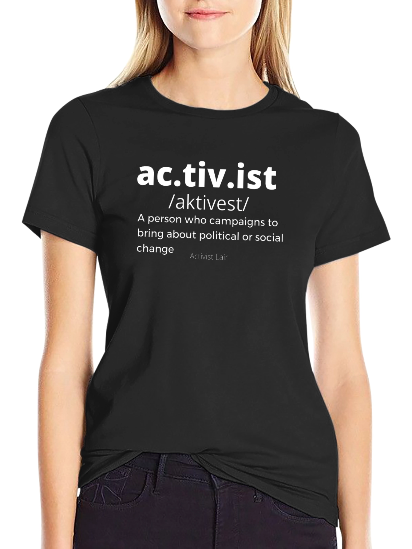Activist Definition Black T-Shirt