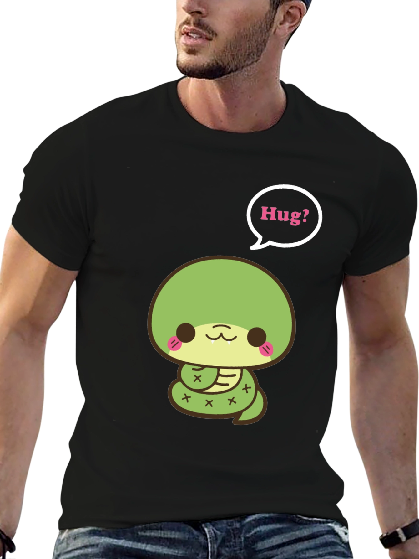 Kawaii Snake Hug? T-Shirt - Cute Reptile Tee