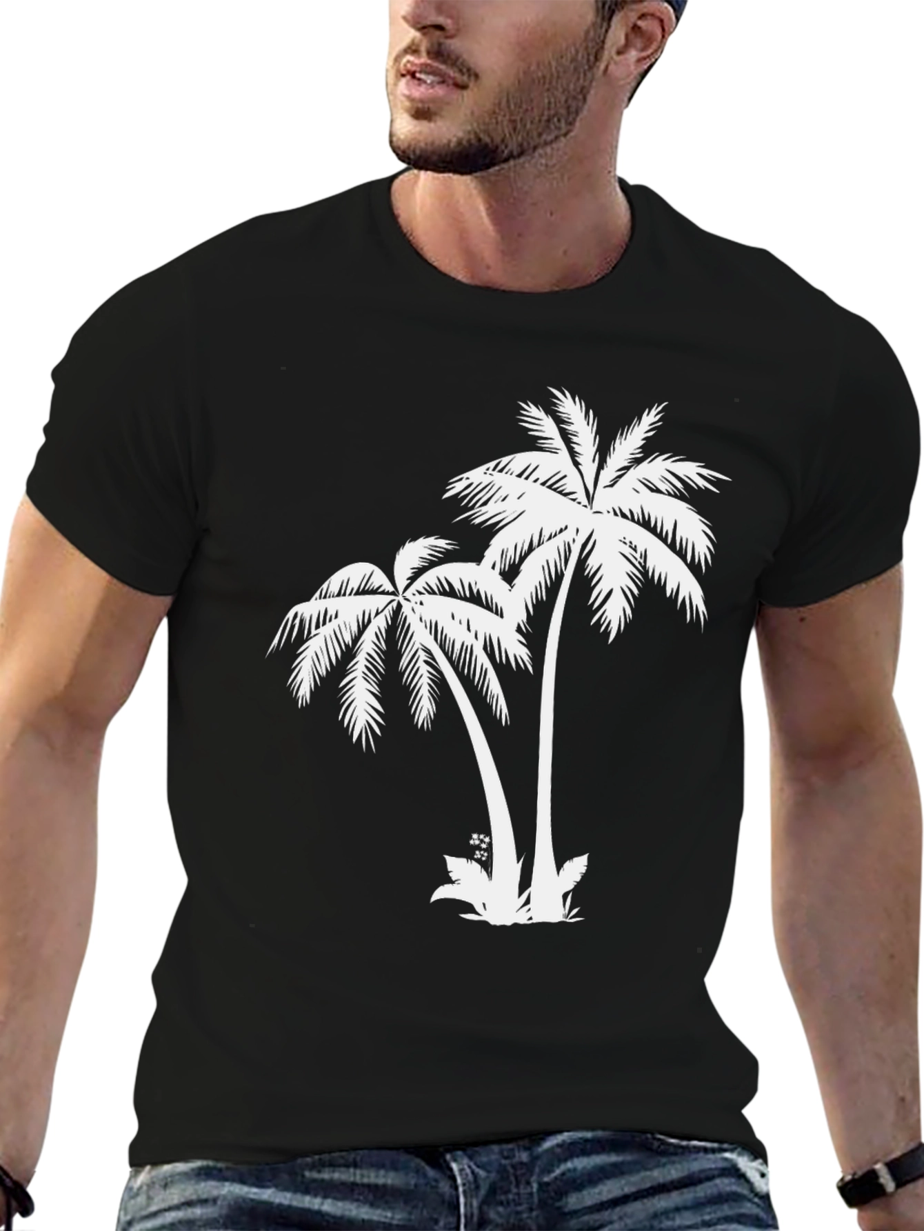Palm Tree Graphic Tee - Island Vibes