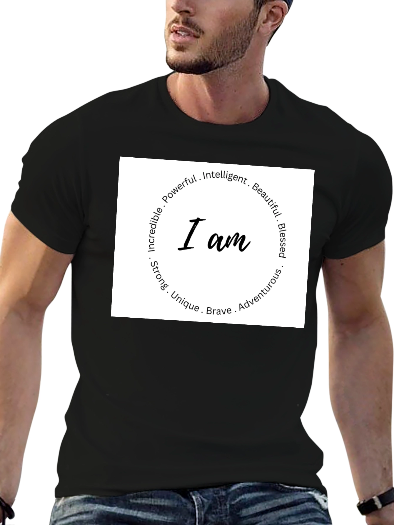 Affirmation I AM T-Shirt - Inspirational Design