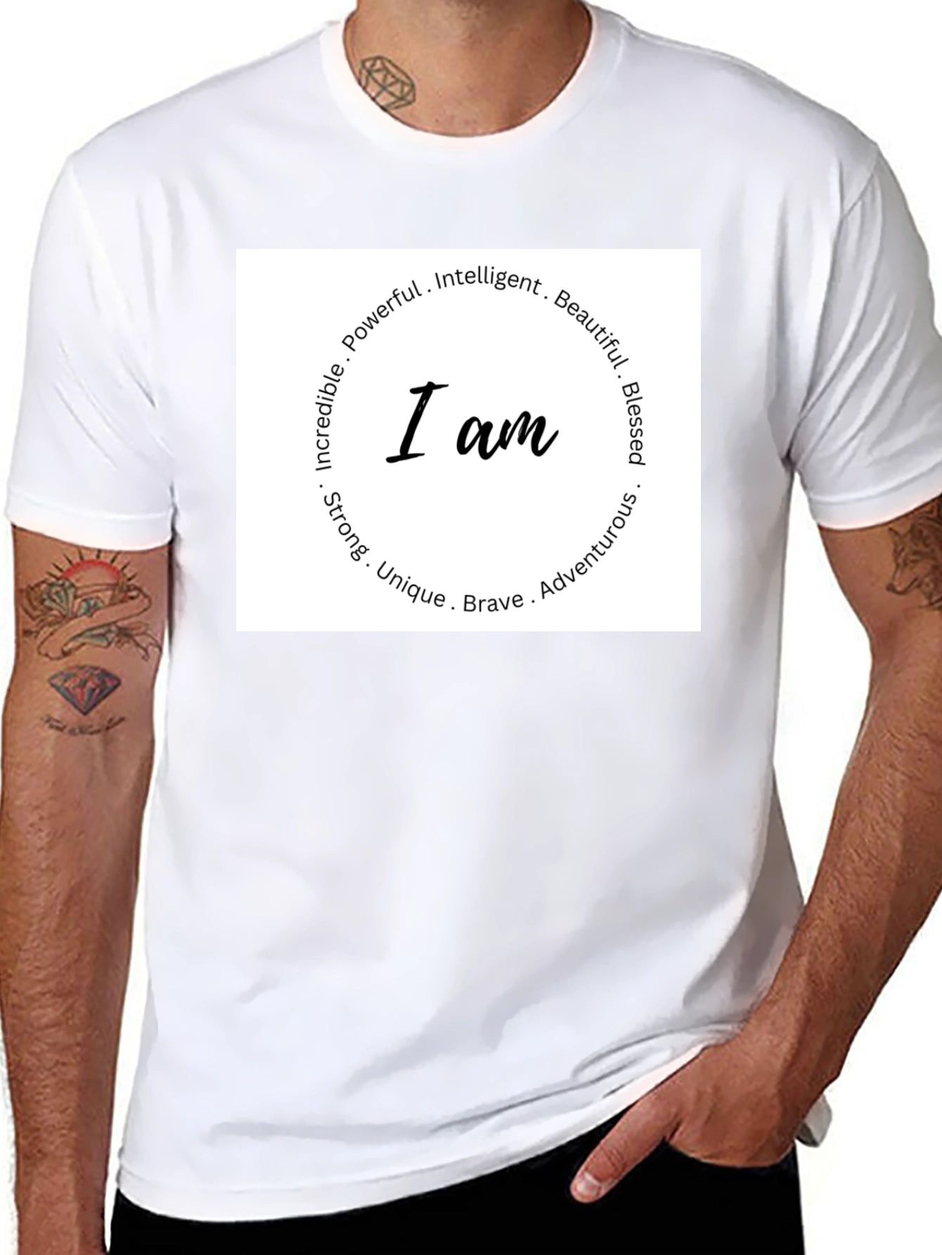 Affirmation I AM T-Shirt - Inspirational Design