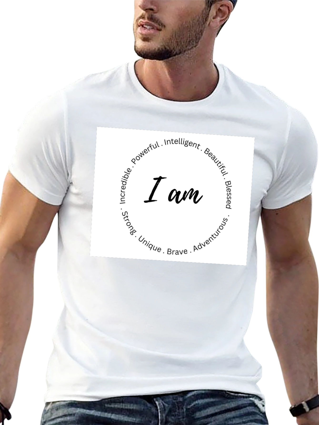 Affirmation I AM T-Shirt - Inspirational Design