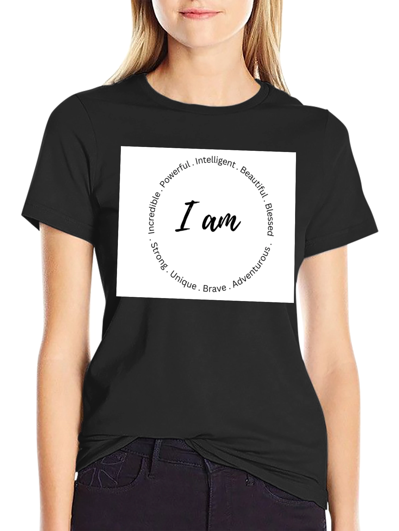 Affirmation I AM T-Shirt - Inspirational Design