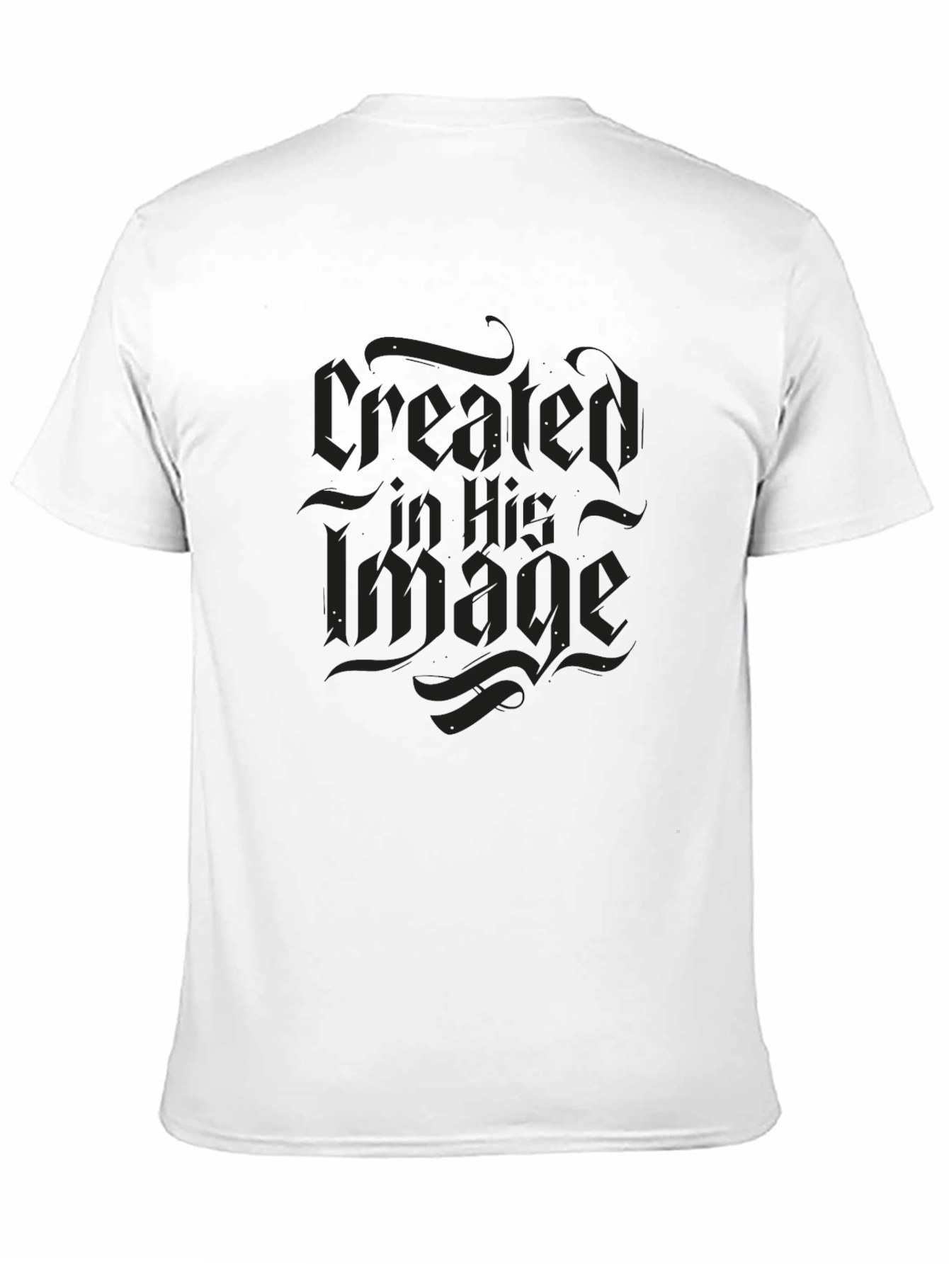 Created in His Image Graphic T-Shirt - Black