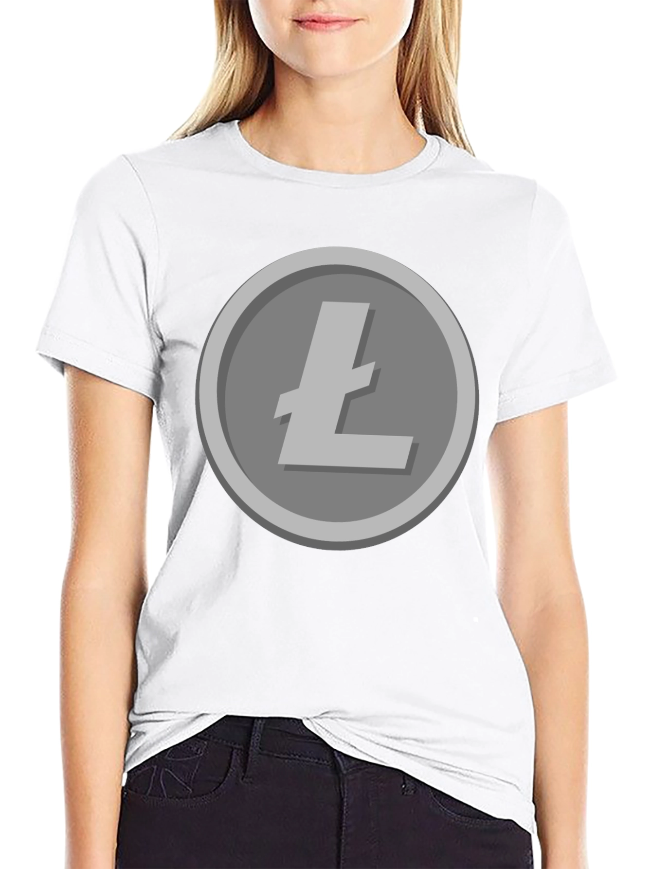 Litecoin Cryptocurrency T-Shirt - Black Crypto Tee