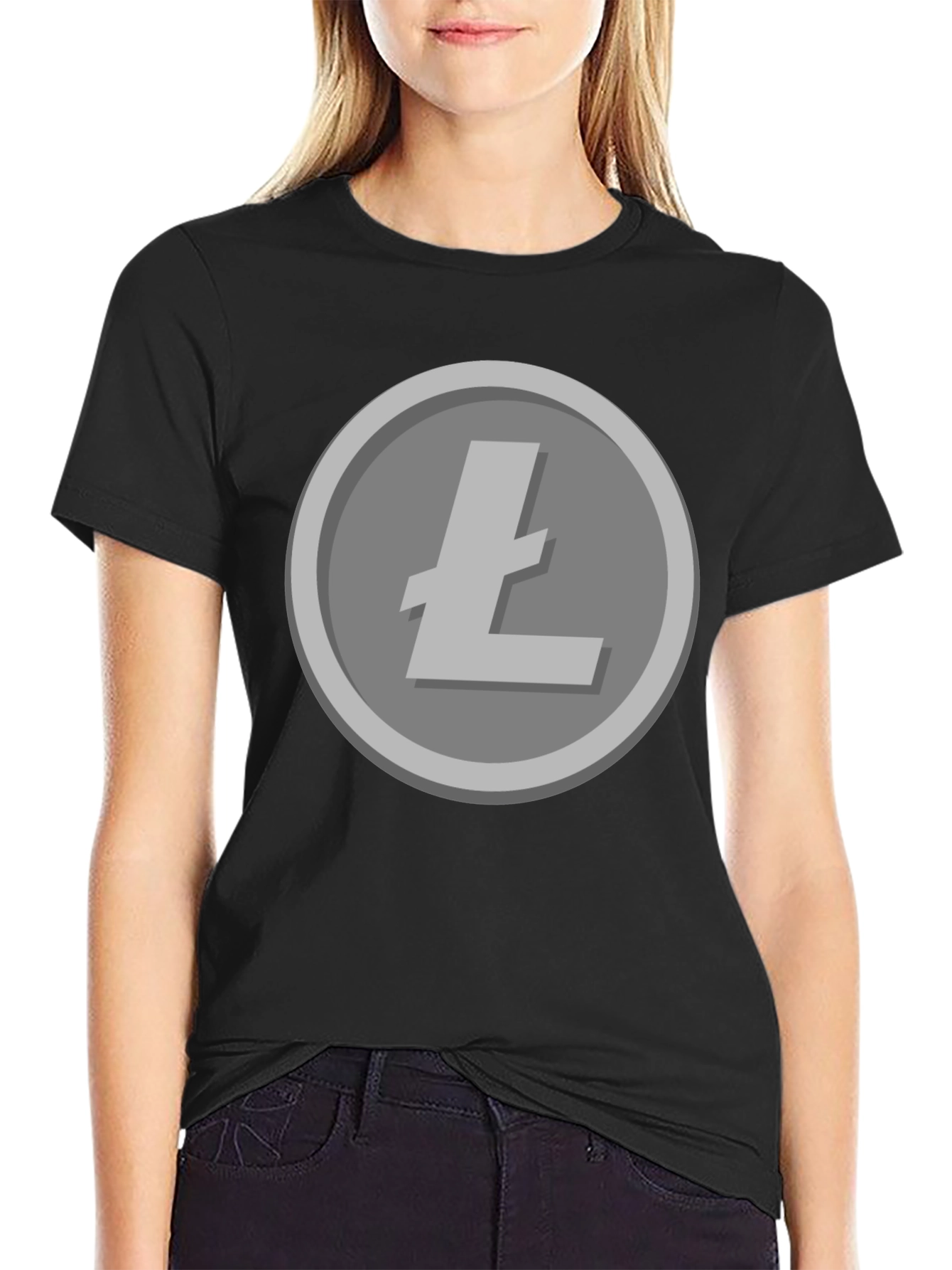 Litecoin Cryptocurrency T-Shirt - Black Crypto Tee