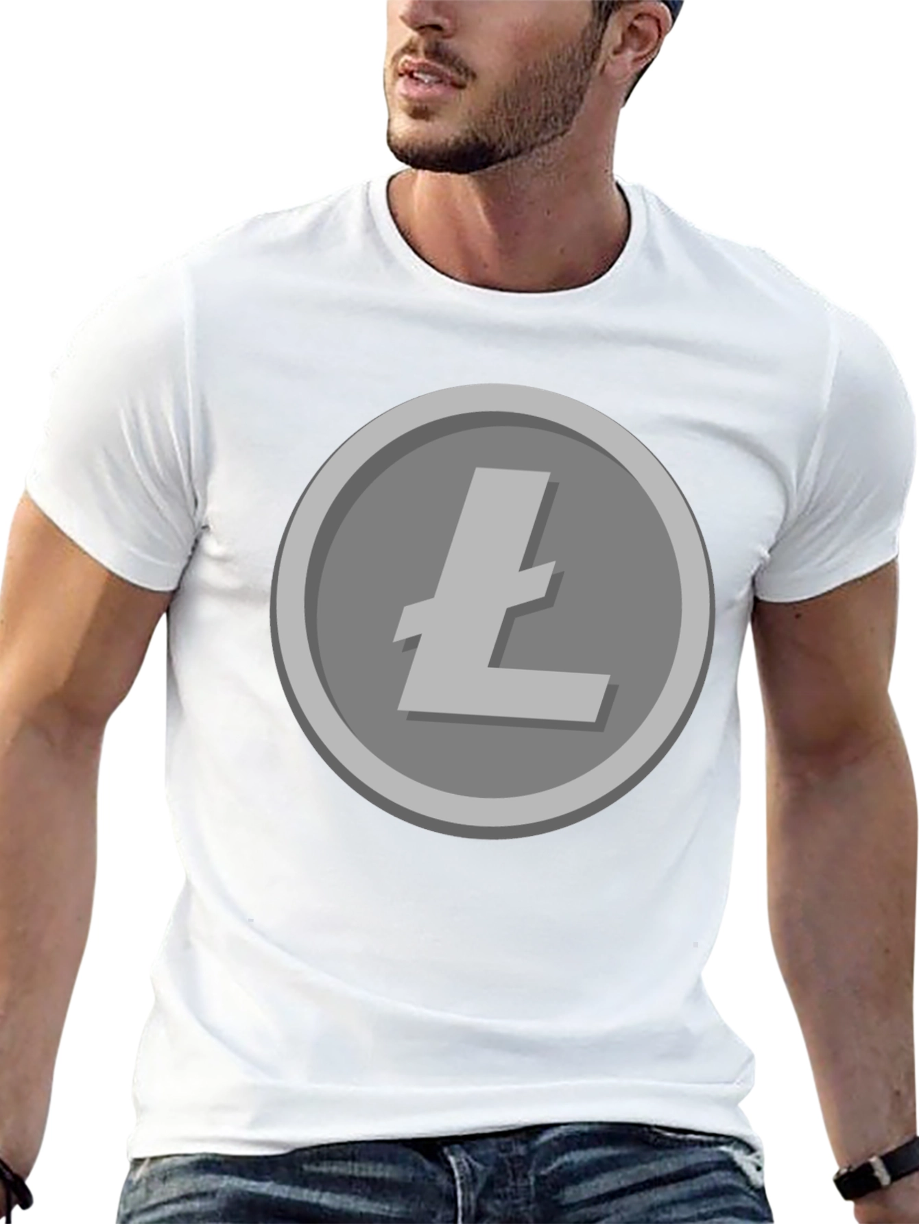Litecoin Cryptocurrency T-Shirt - Black Crypto Tee