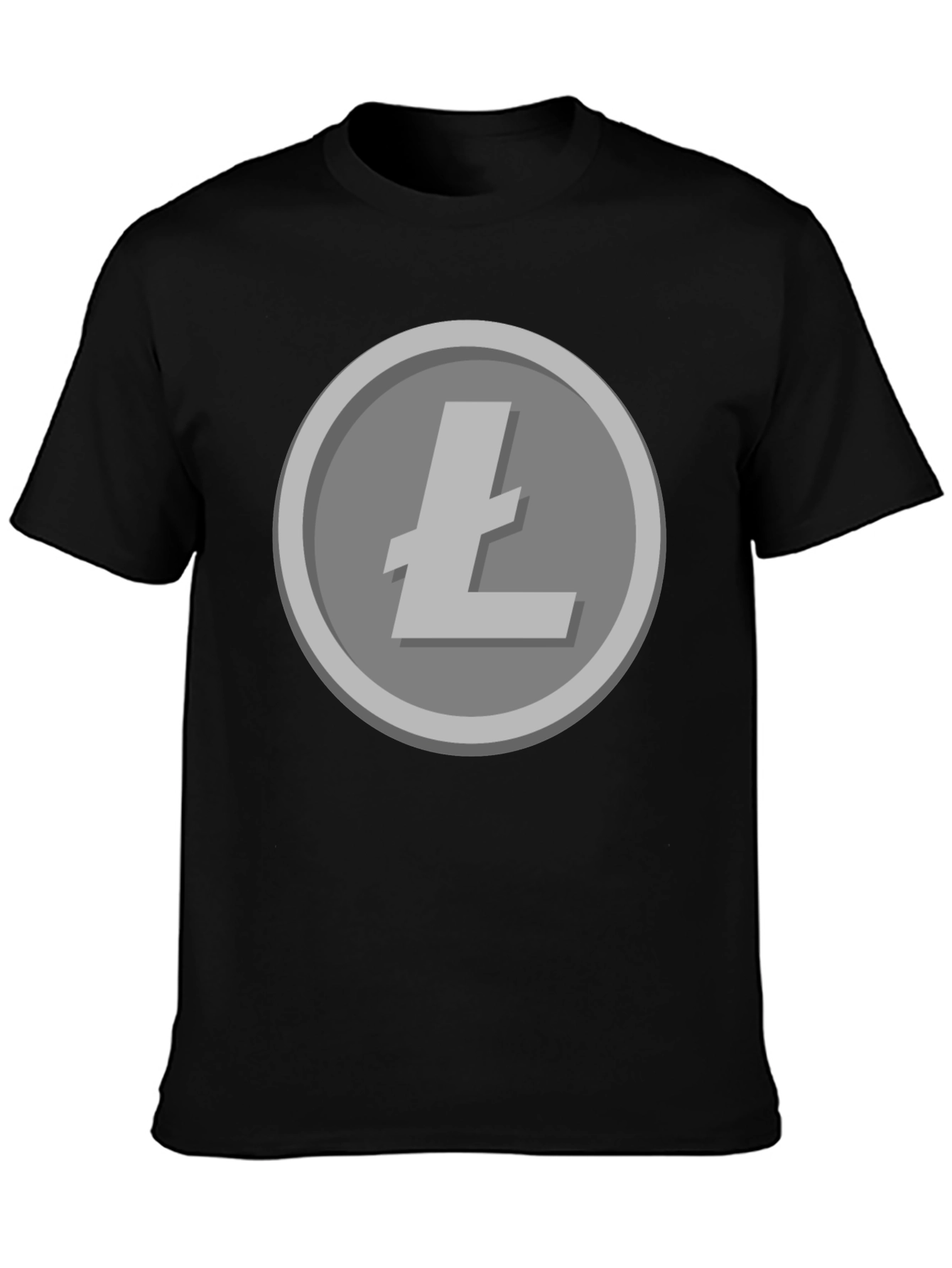 Litecoin Cryptocurrency T-Shirt - Black Crypto Tee
