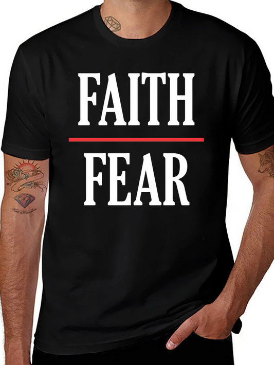 Faith Over Fear Graphic Tee - Motivational Shirt