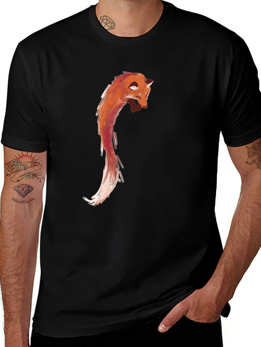 Fox Graphic Black T-Shirt - Unique Design