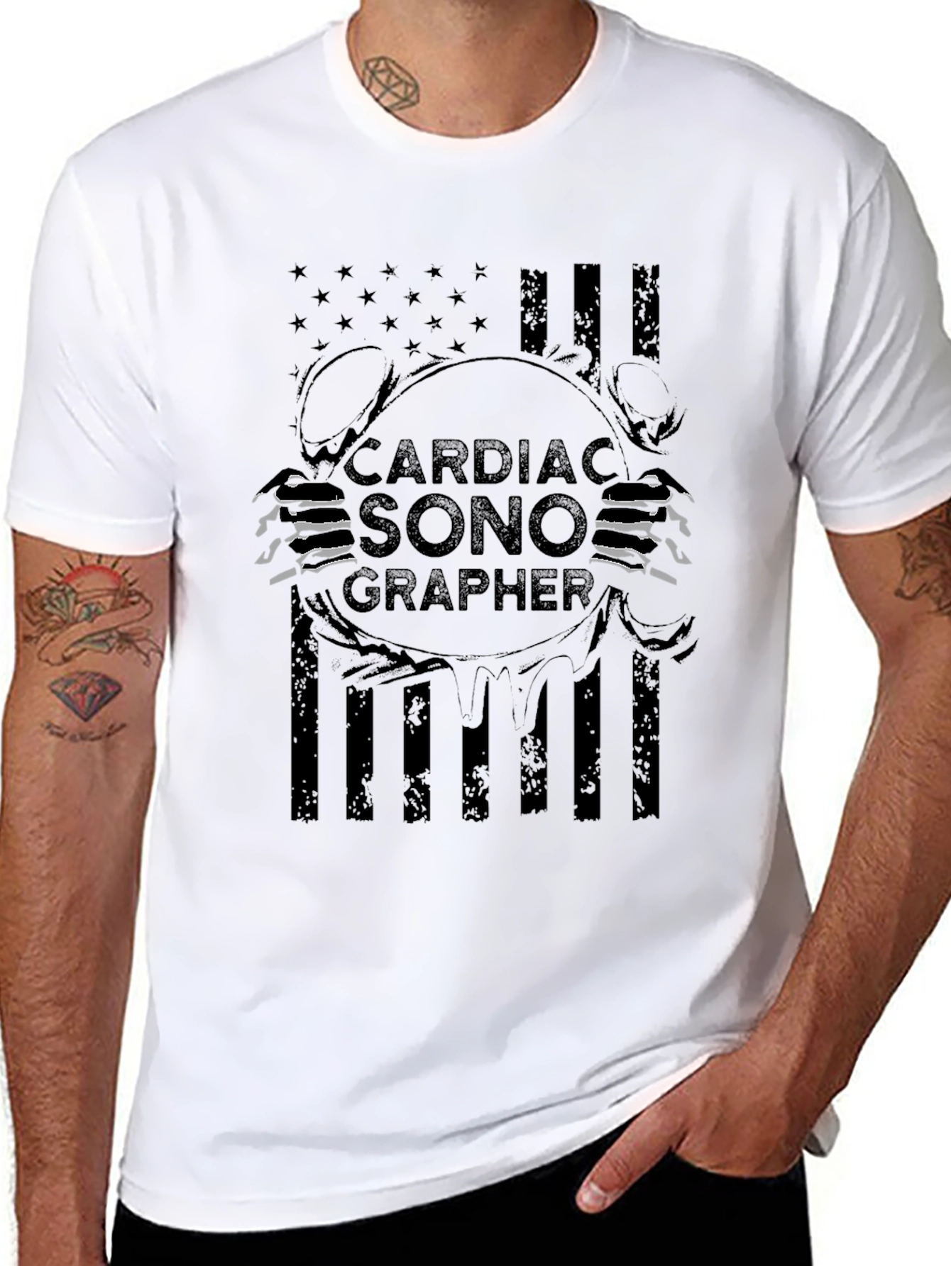 Cardiac Sonographer Graphic T-Shirt