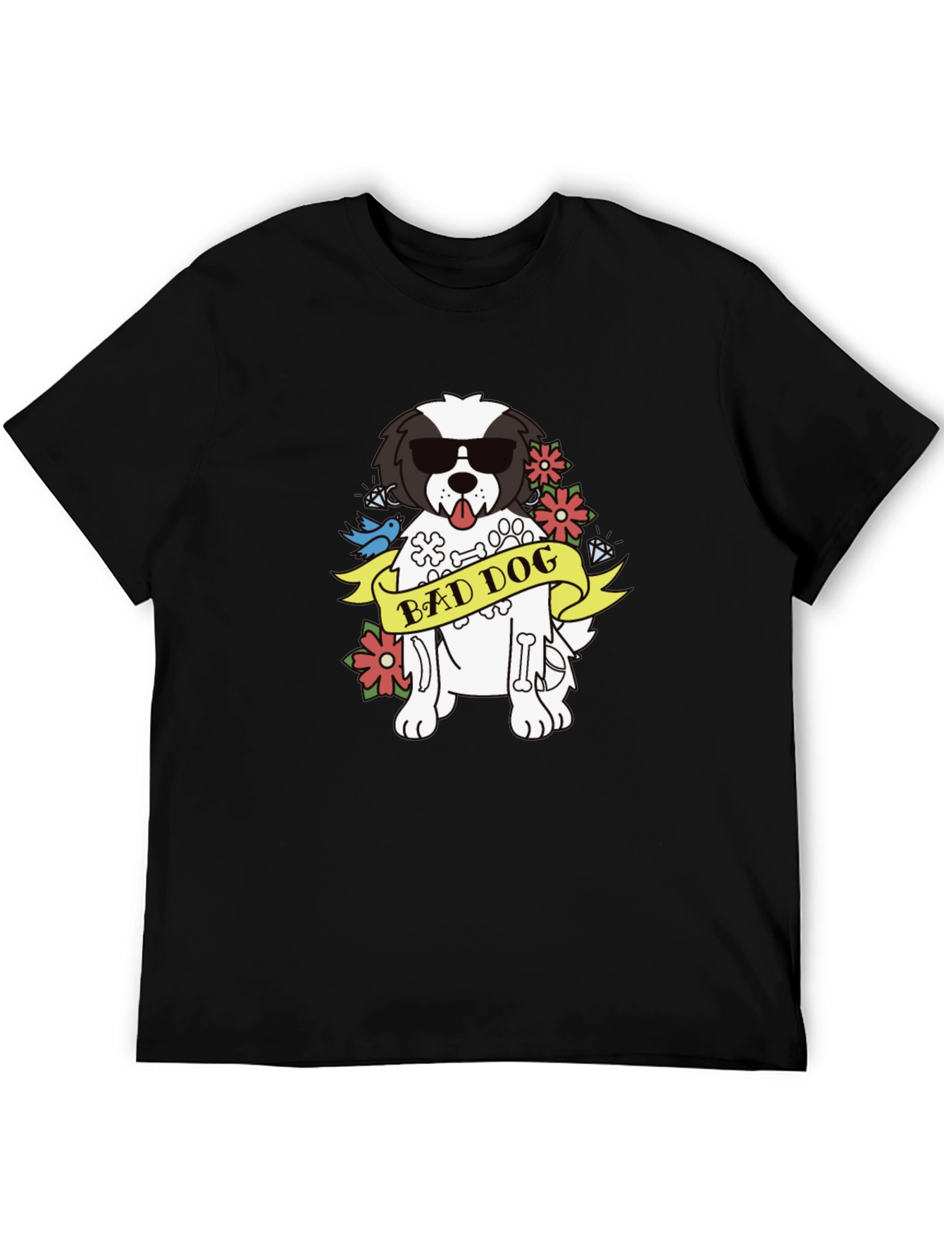 Bad Dog Graphic T-Shirt - Cool Canine Tee