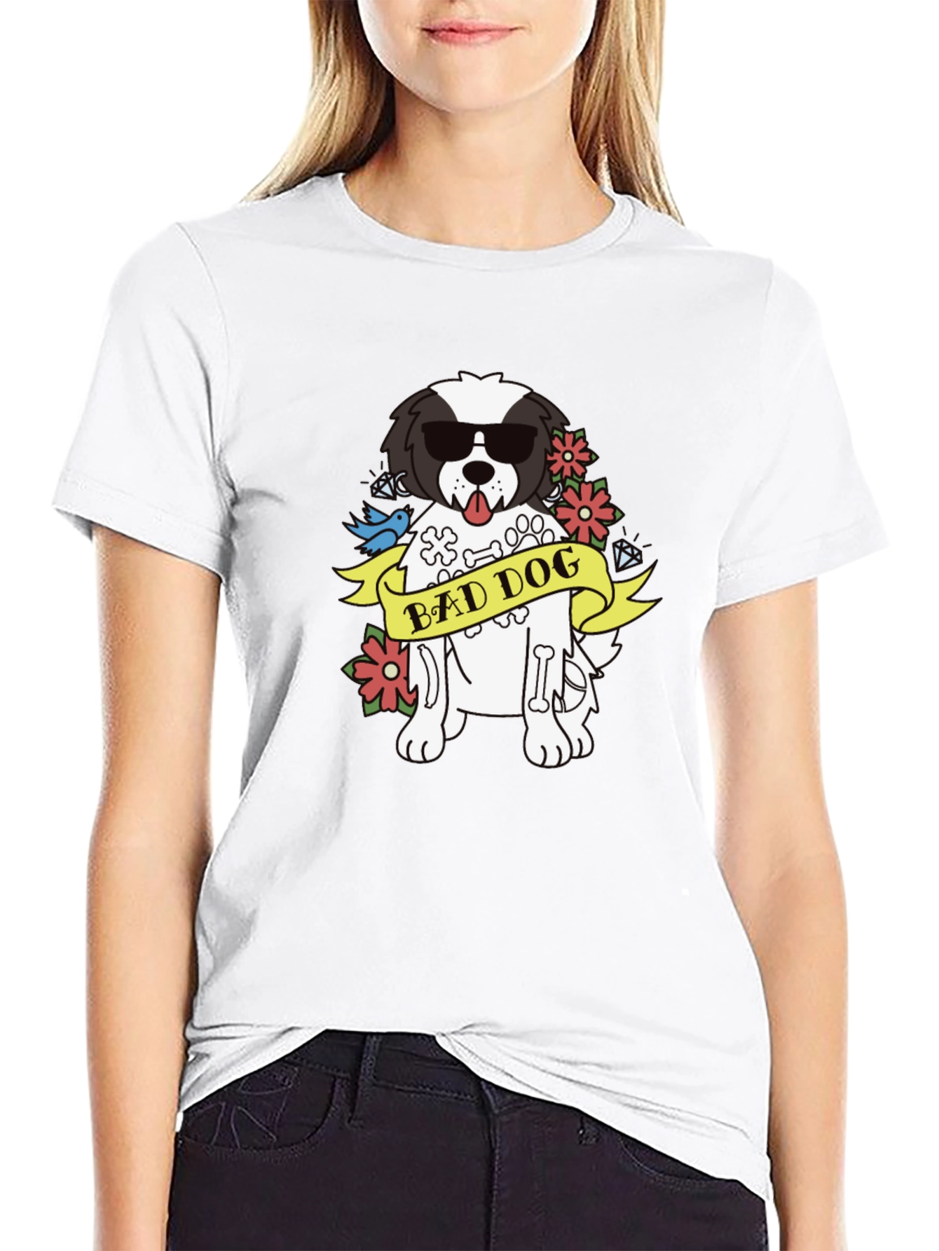 Bad Dog Graphic T-Shirt - Cool Canine Tee