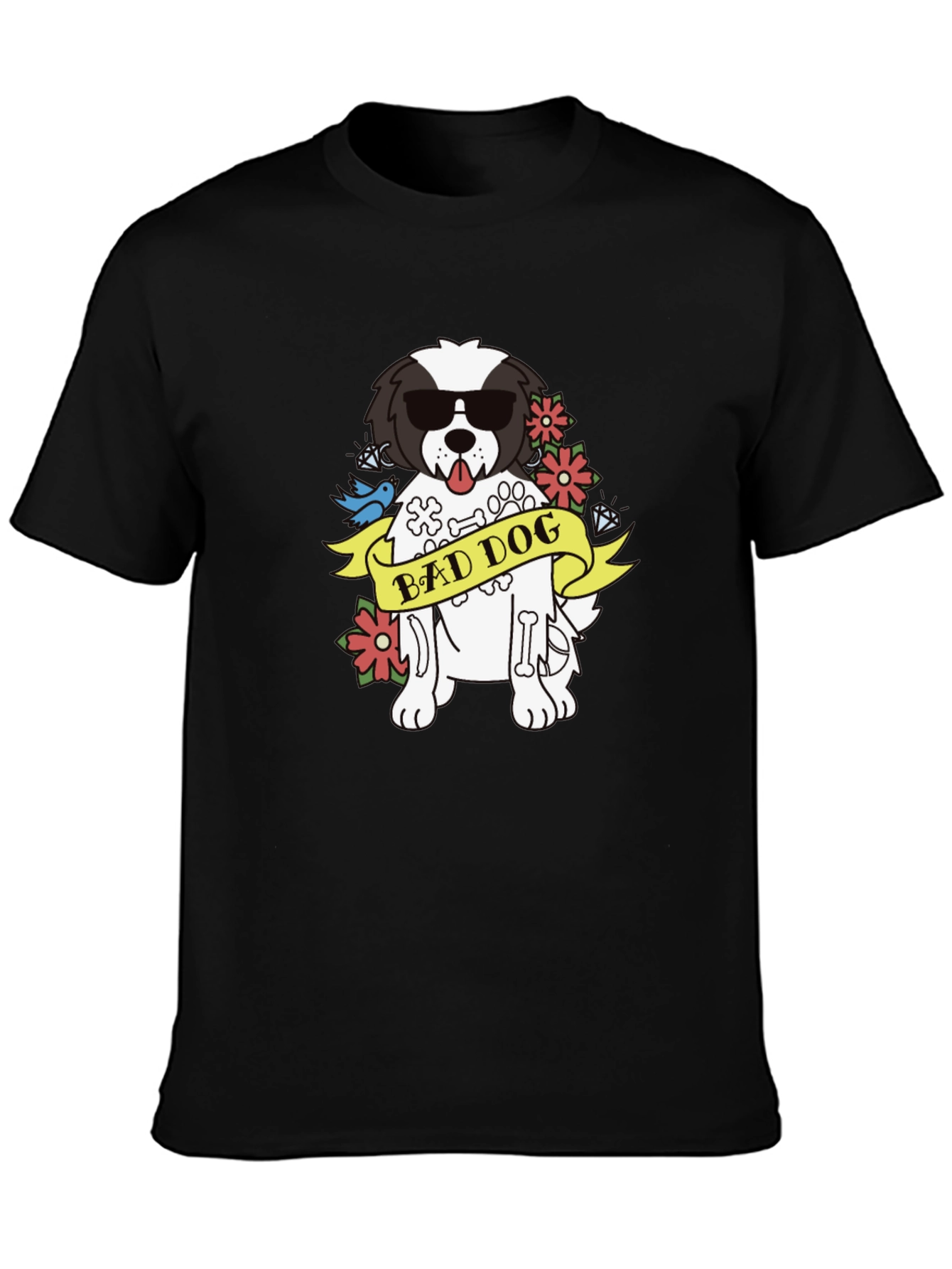 Bad Dog Graphic T-Shirt - Cool Canine Tee