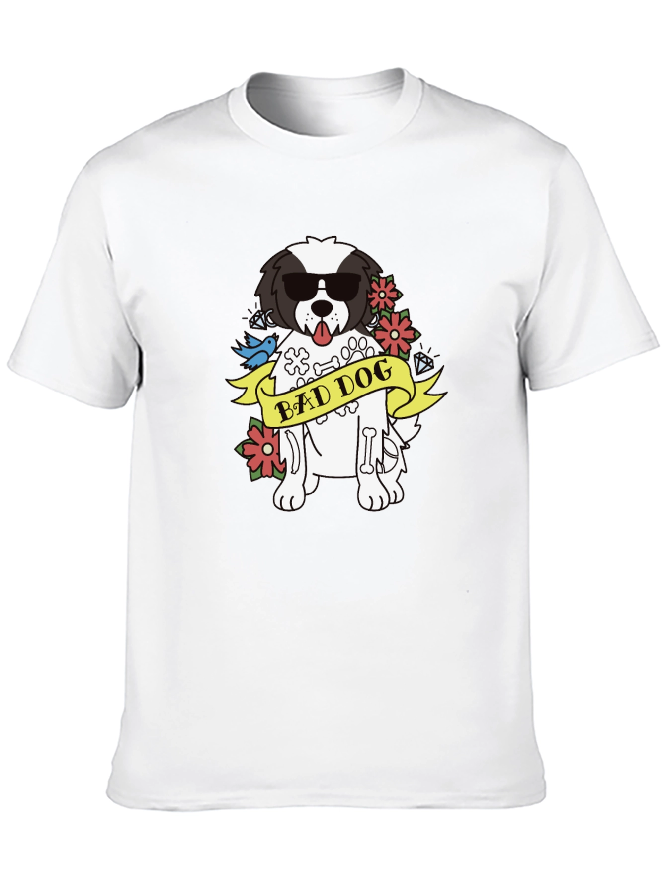 Bad Dog Graphic T-Shirt - Cool Canine Tee
