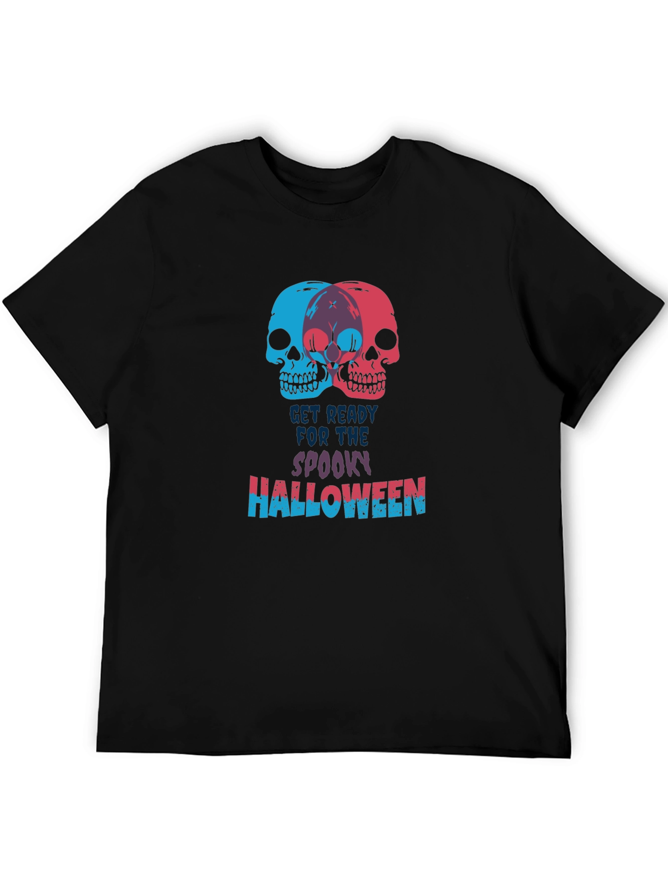 Spooky Halloween Skull Graphic Tee