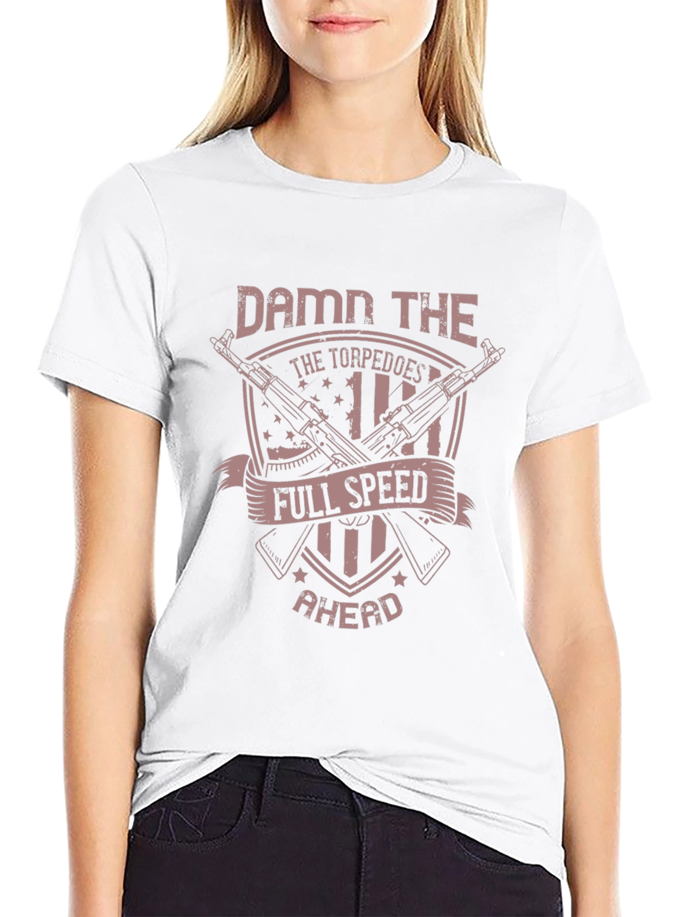 Damn the Torpedoes T-Shirt - Full Speed Ahead!