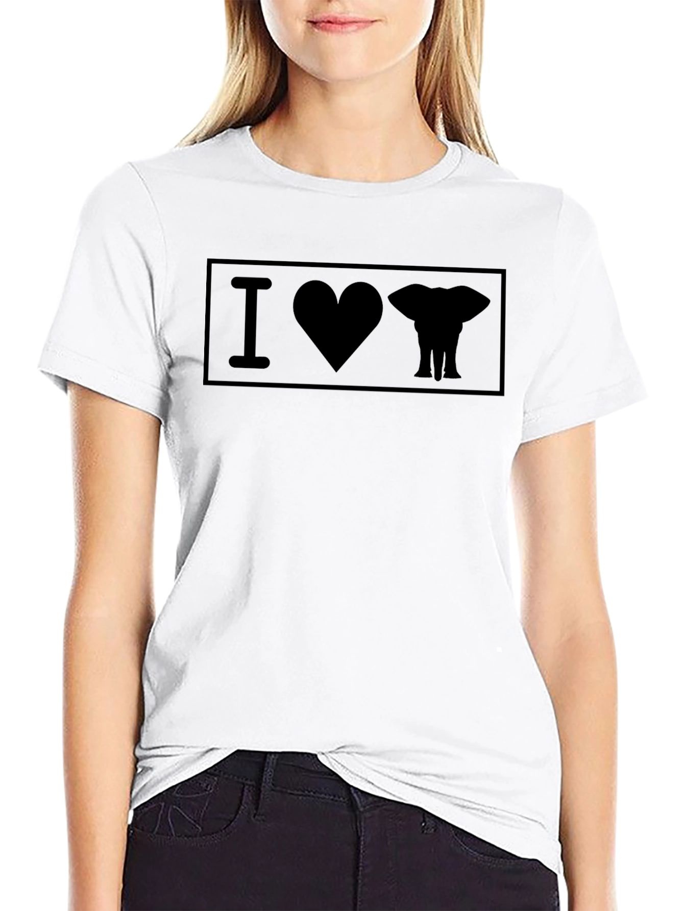 I Love Elephants Graphic T-Shirt