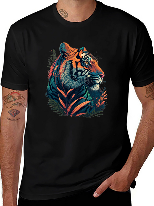 Black Tiger Graphic Tee - Mens Style